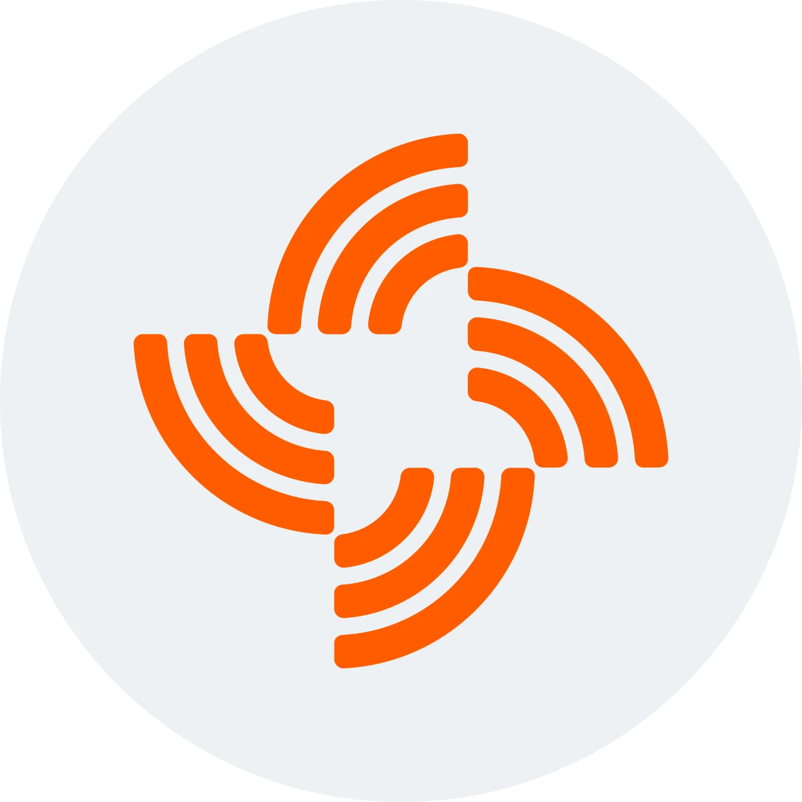 Streamr DATA Orange Logo Free PNG
