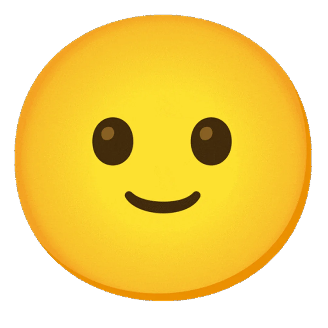 Smiling Yellow Emoji Face Free PNG