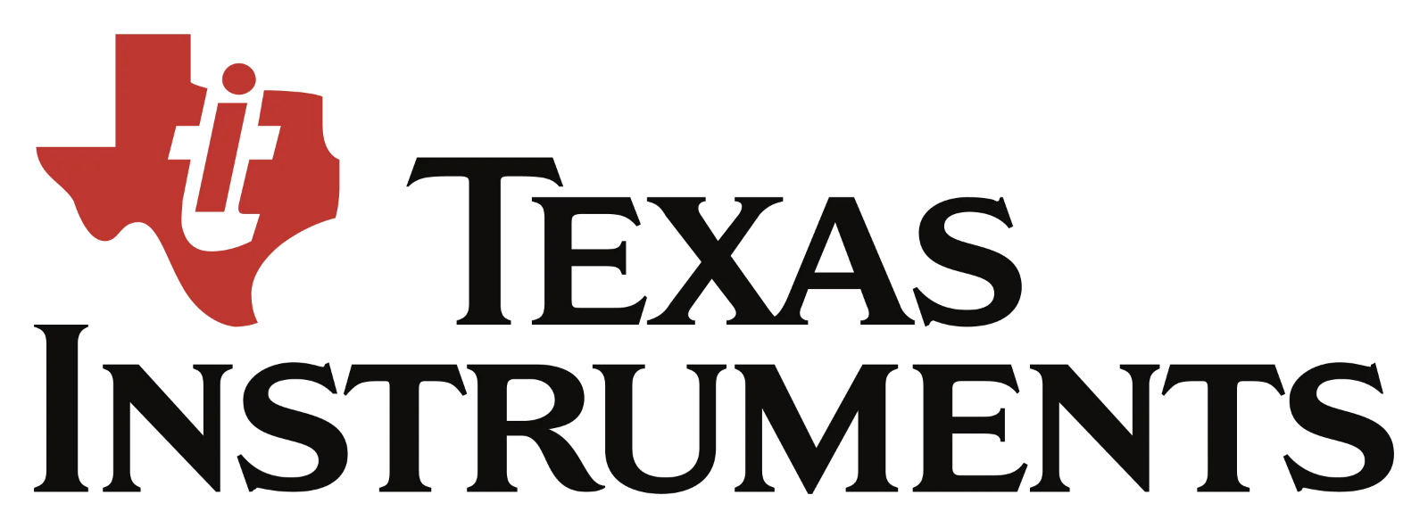 Texas Instruments Logo with Red Texas Emblem | Free PNG