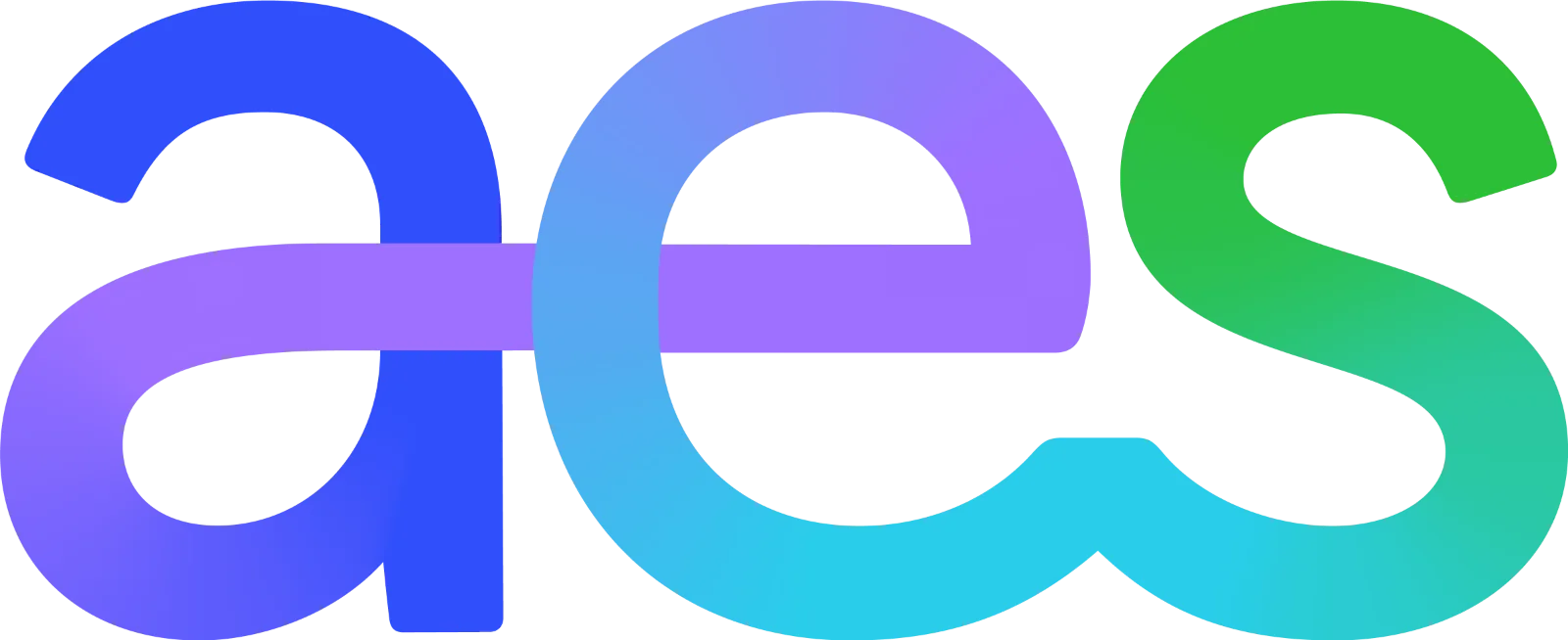 AES Corporation Logo in Colorful Gradient — Free PNG