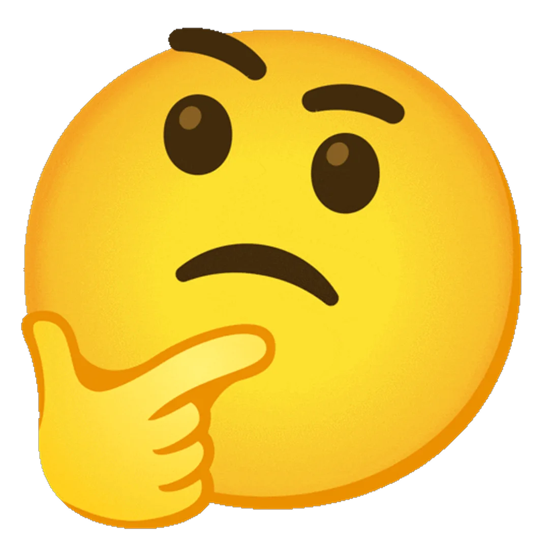 Thinking Face Emoji Free PNG
