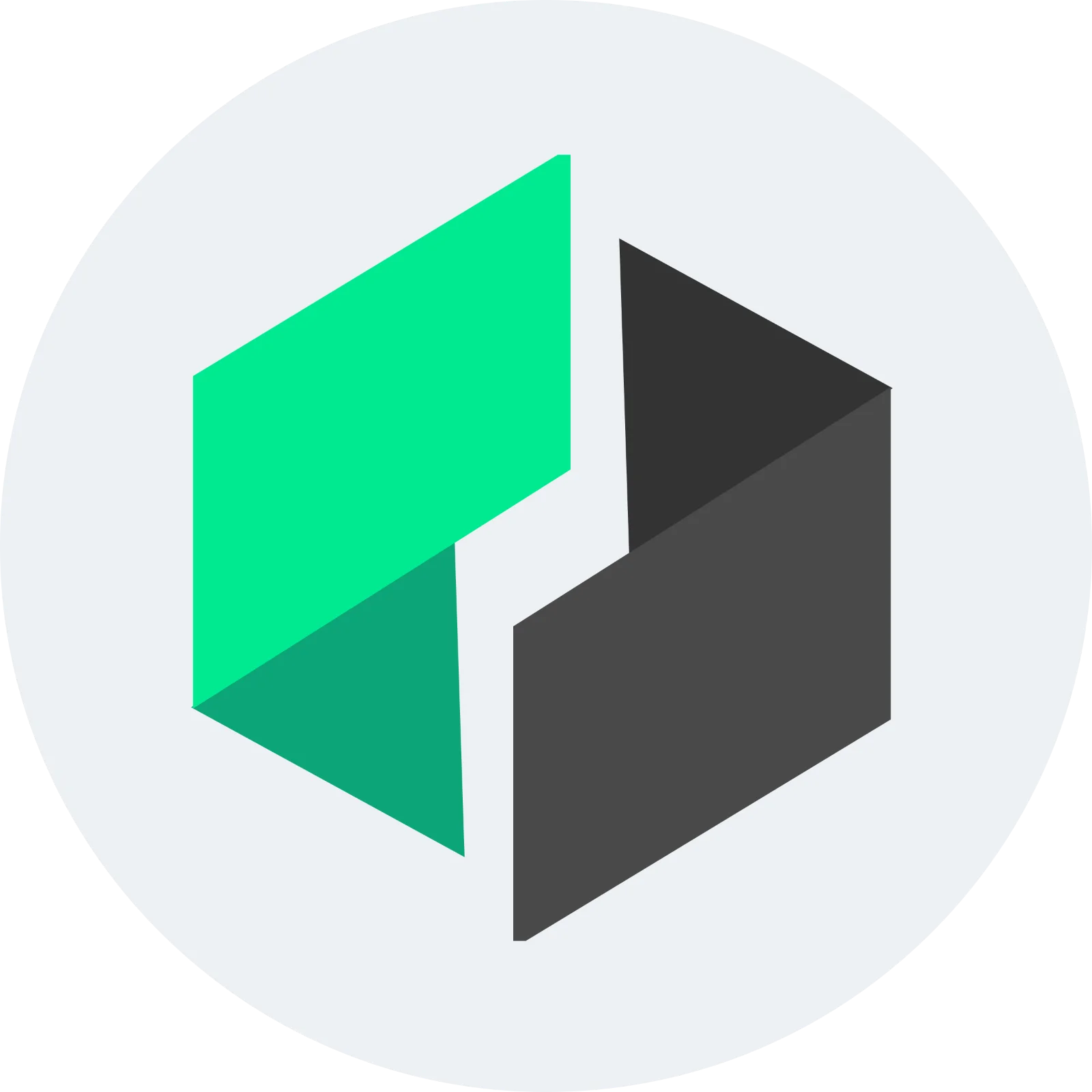Ubiq (UBQ) Geometric Logo Icon Free PNG