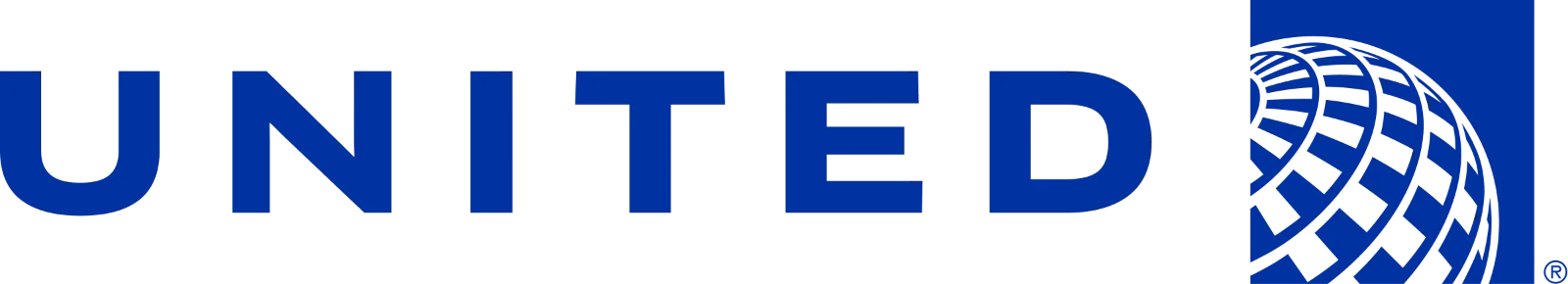 United Airlines Wordmark and Globe Logo Free PNG