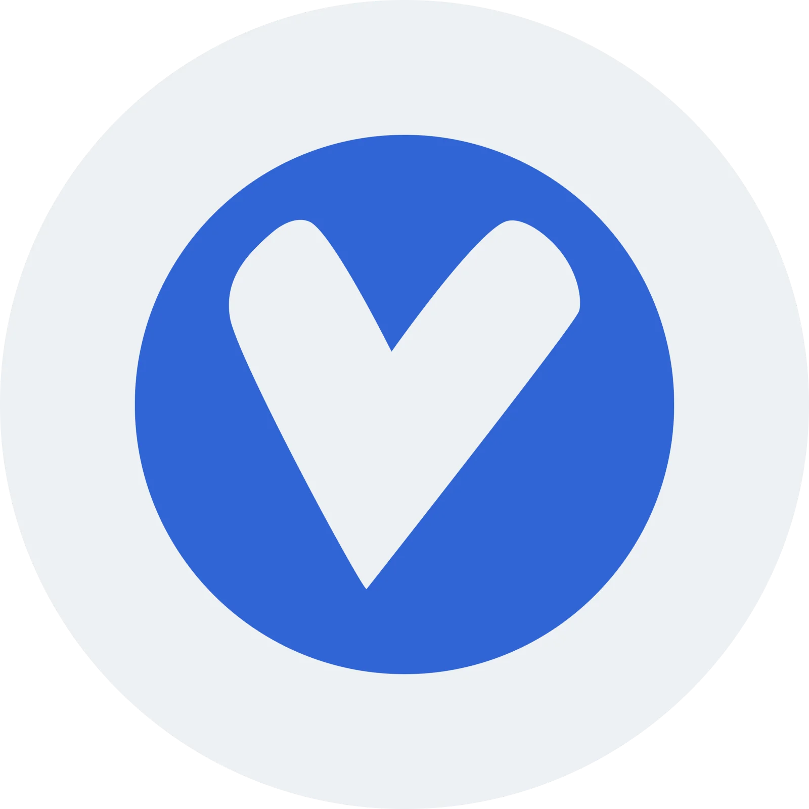 VerusCoin (VRSC) Blue V Logo Free PNG
