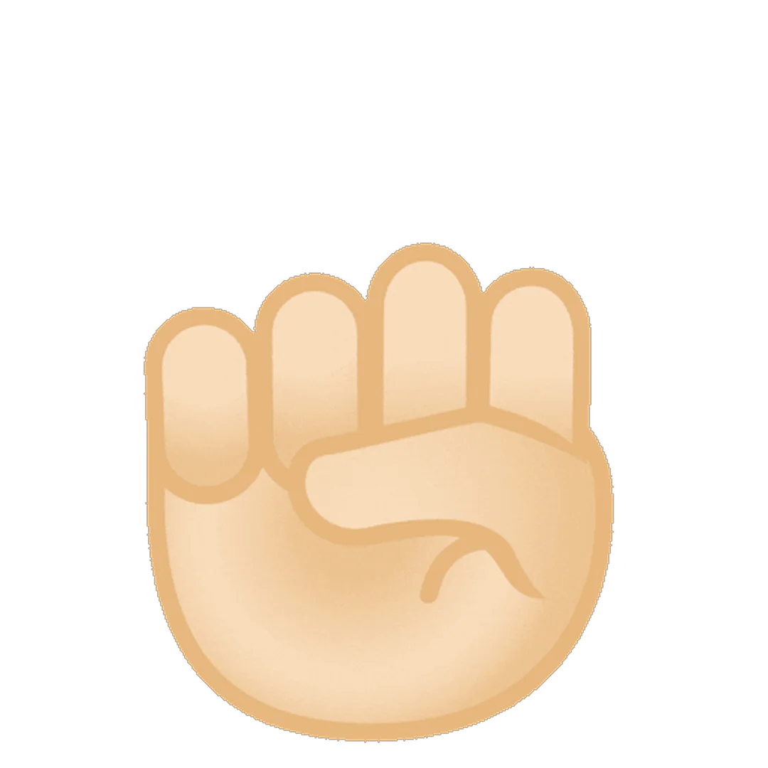 Raised Clenched Fist Illustration Free PNG