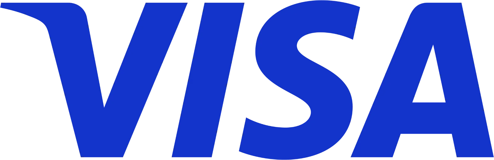 VISA Blue Wordmark Logo Free PNG