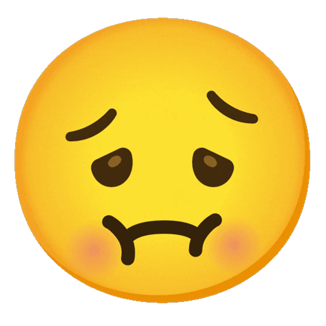 Queasy Emoji Face Free PNG