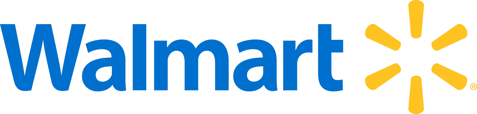 Walmart Logo with Yellow Spark on Black Background Free PNG