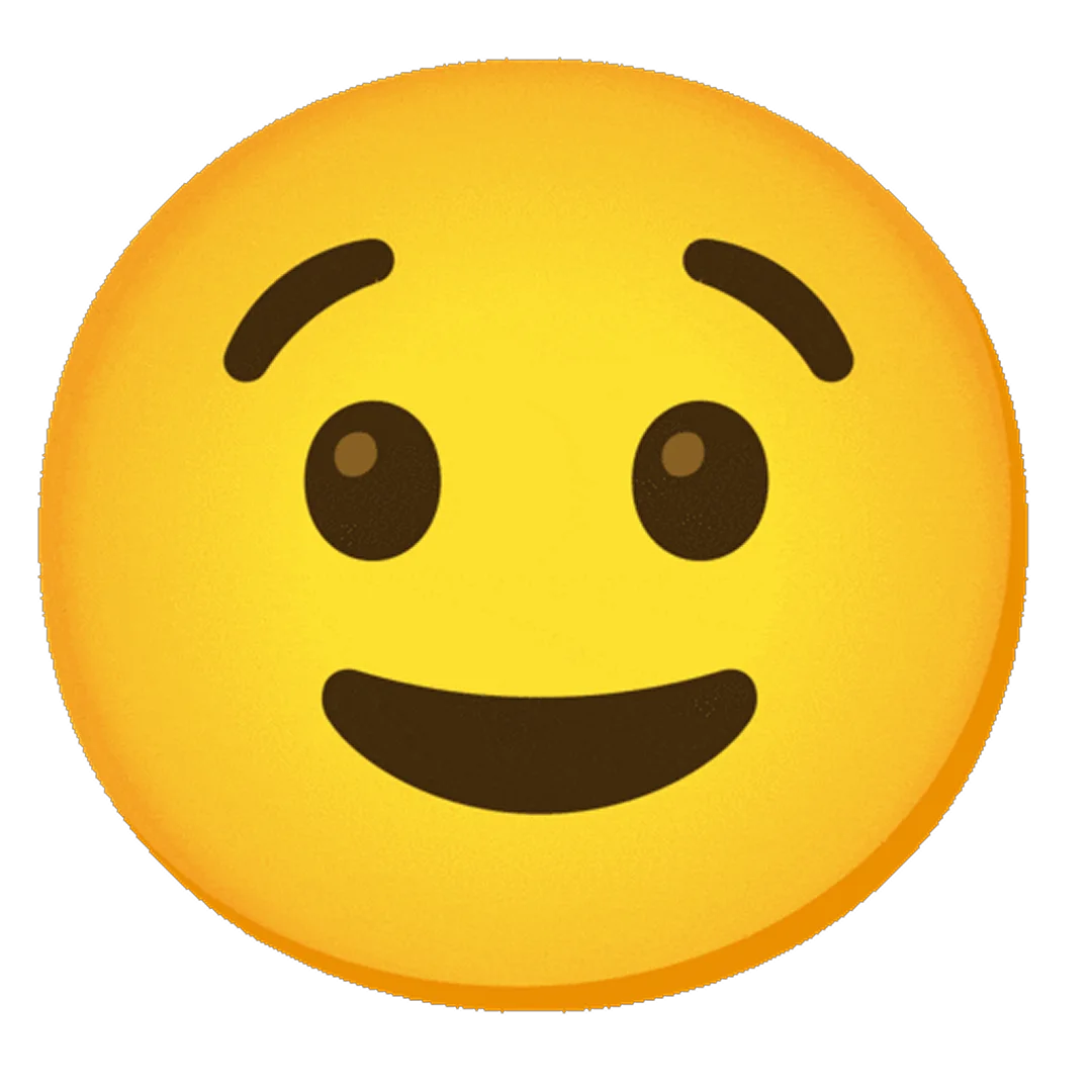 Smiling Yellow Emoji Face Free PNG