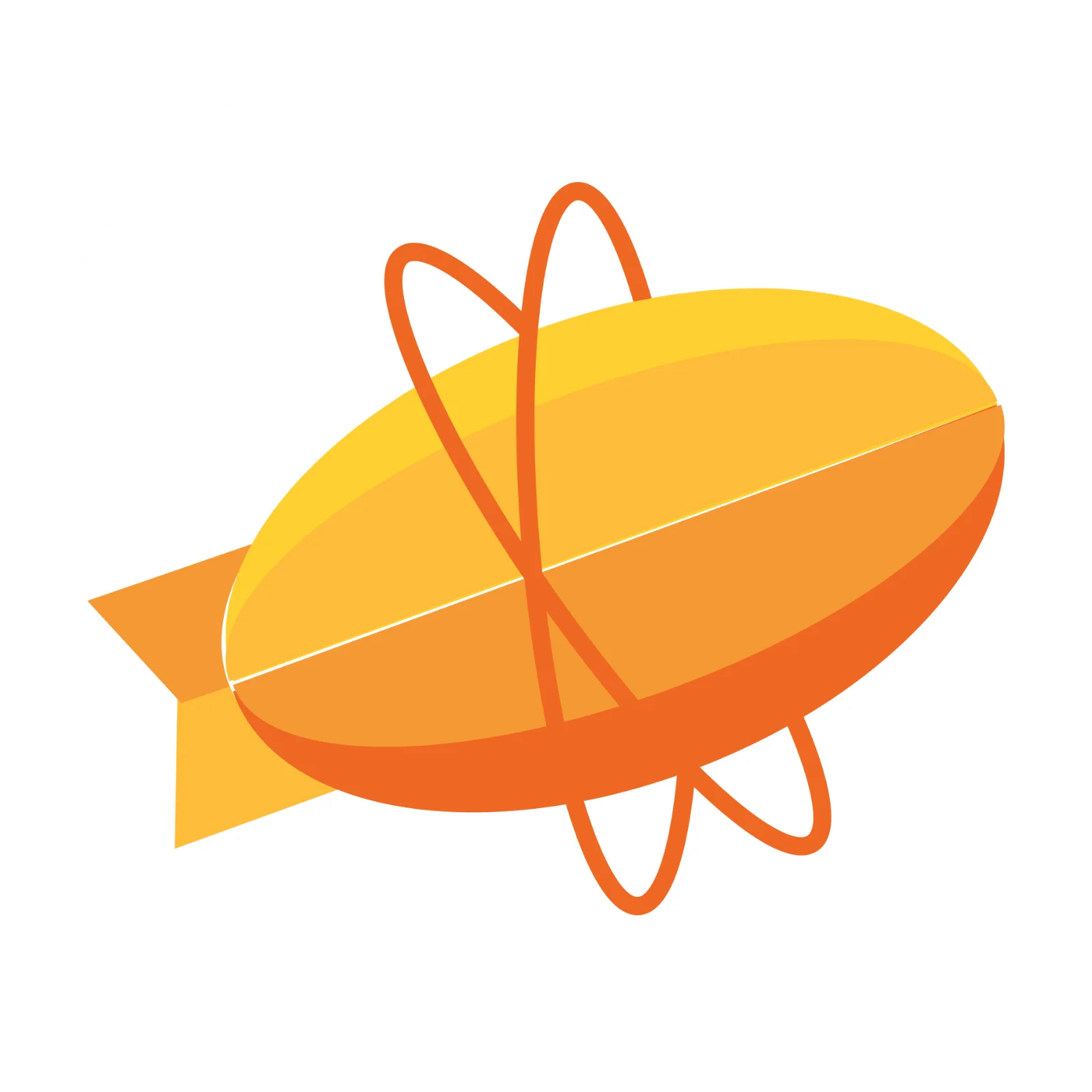 Orange and Yellow Ringed Planet Free PNG