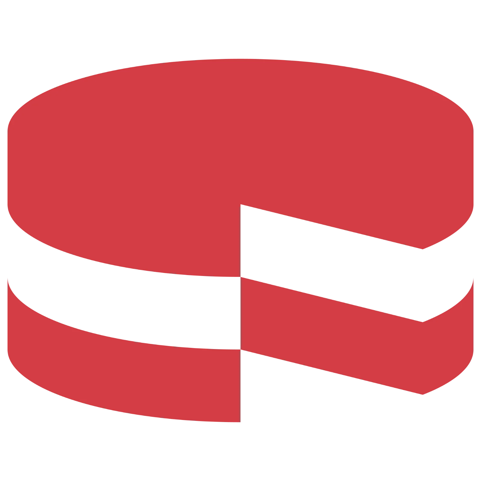 Red 3D Pie Chart with Missing Wedge Free PNG