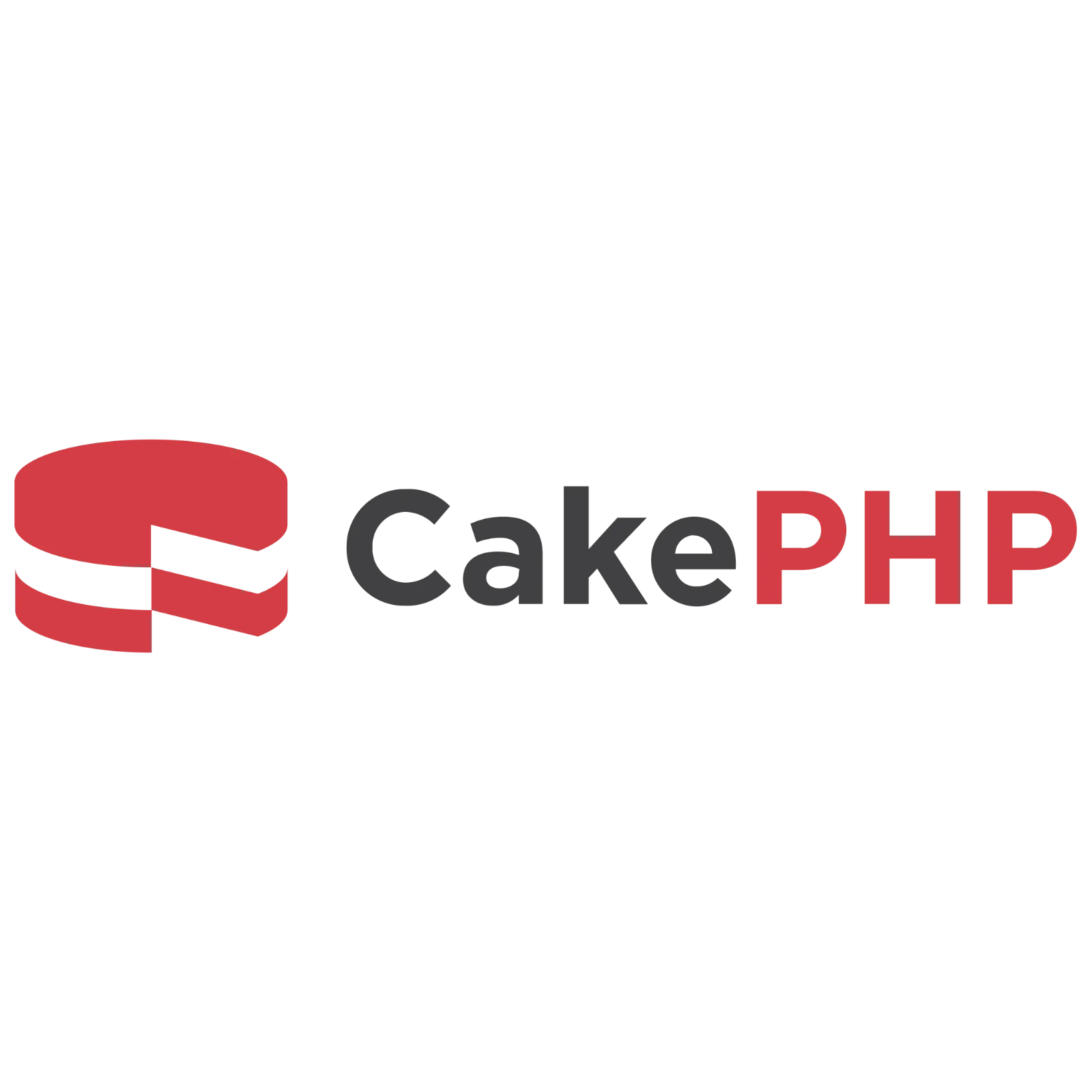 CakePHP Logo with Red Cake Icon Free PNG