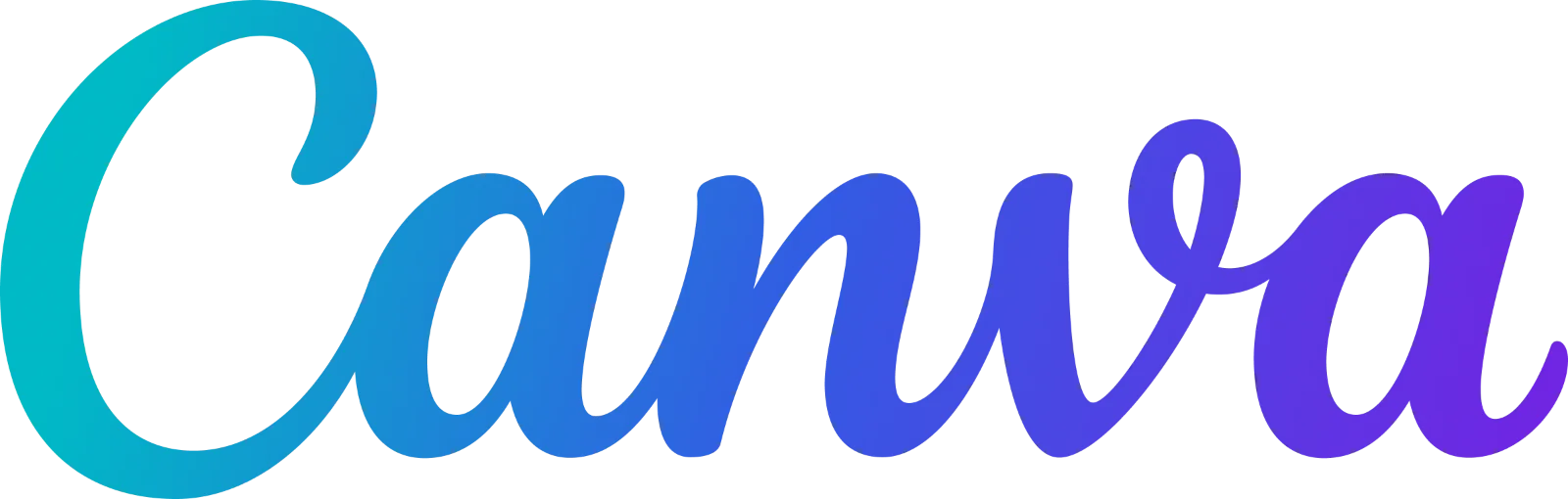 Canva Gradient Script Wordmark Free PNG