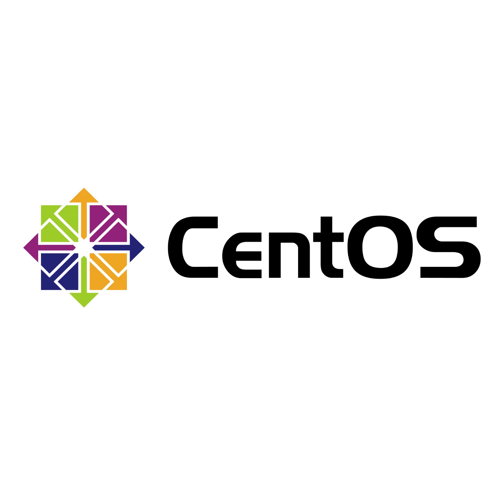 Colorful Four-Way Arrow Emblem Free PNG