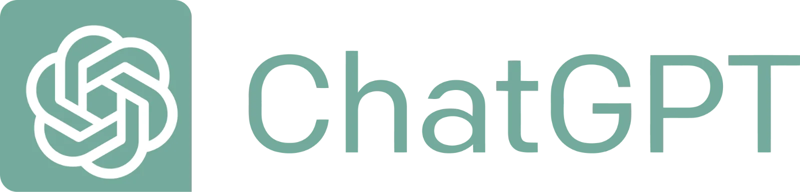 ChatGPT Logo and Wordmark Free PNG