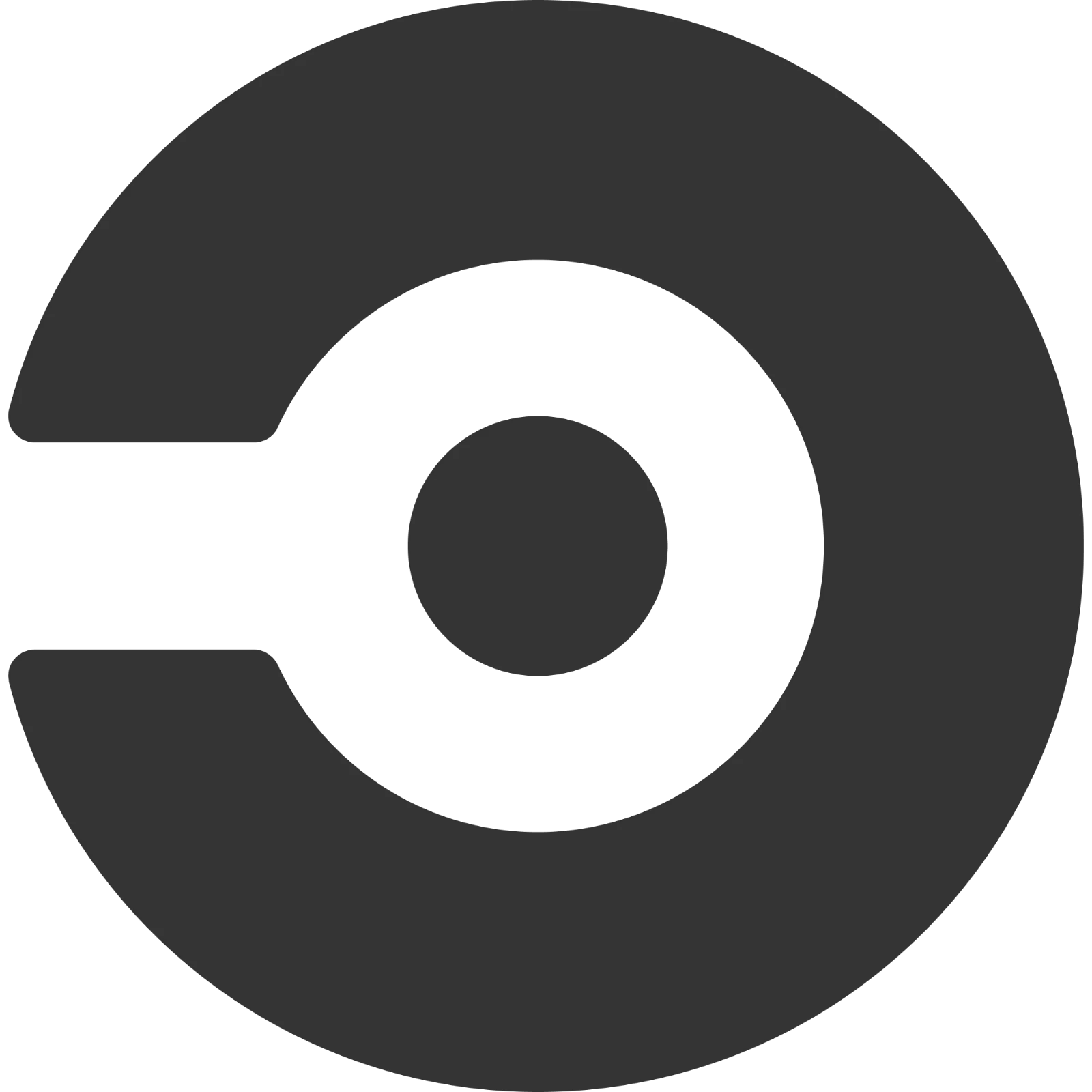 Charcoal Circular Spiral Symbol Free PNG