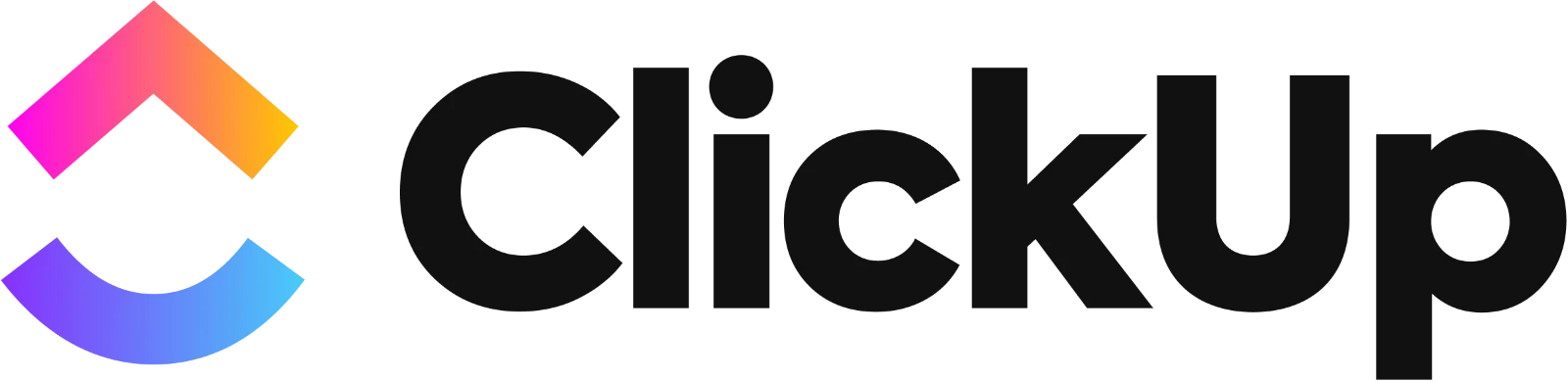 ClickUp Gradient Logo and Wordmark – Free PNG