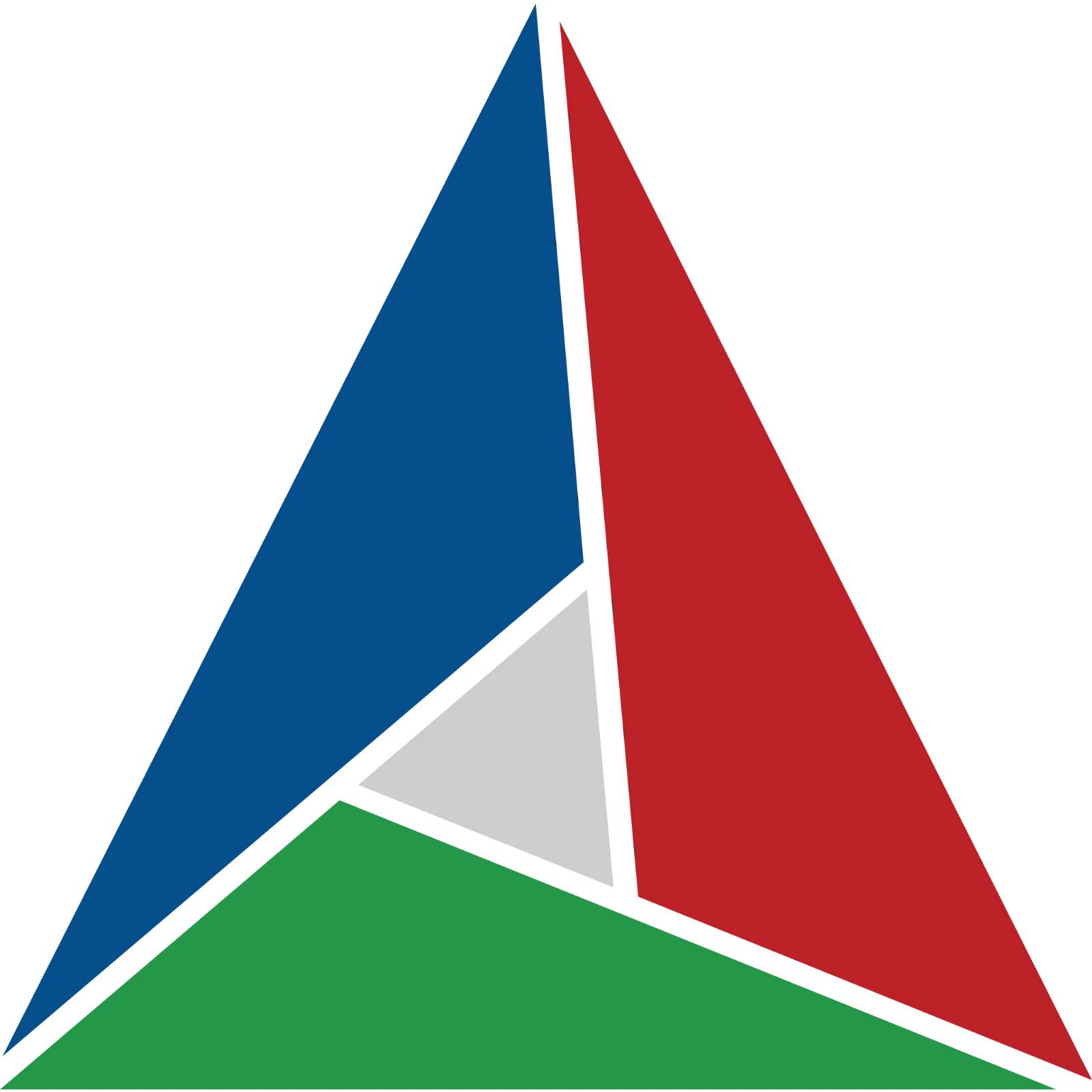 Three-Color Geometric Emblem Free PNG