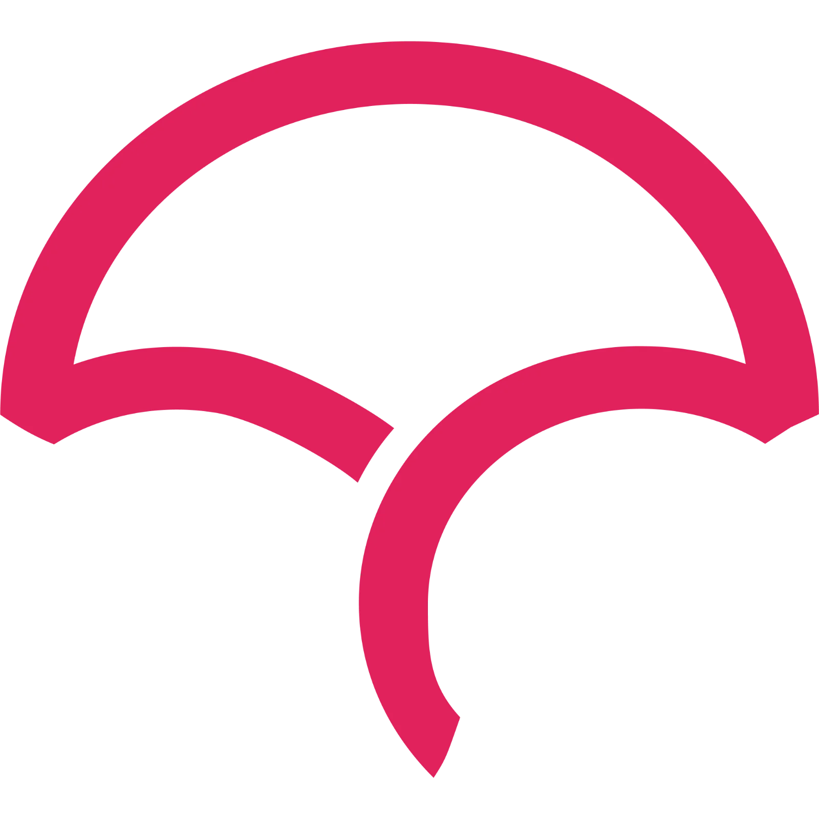Magenta Umbrella Icon Free PNG
