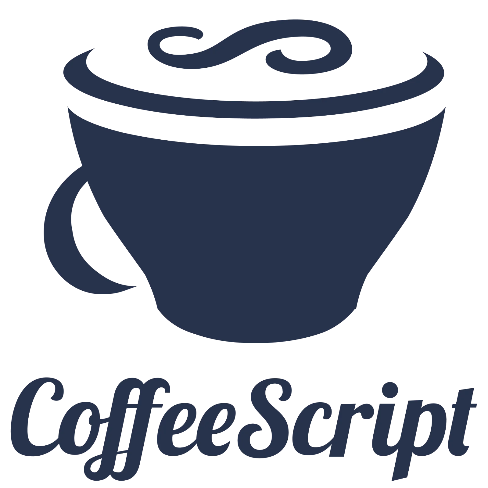 Free PNG CoffeeScript Logo with Steaming Coffee Cup