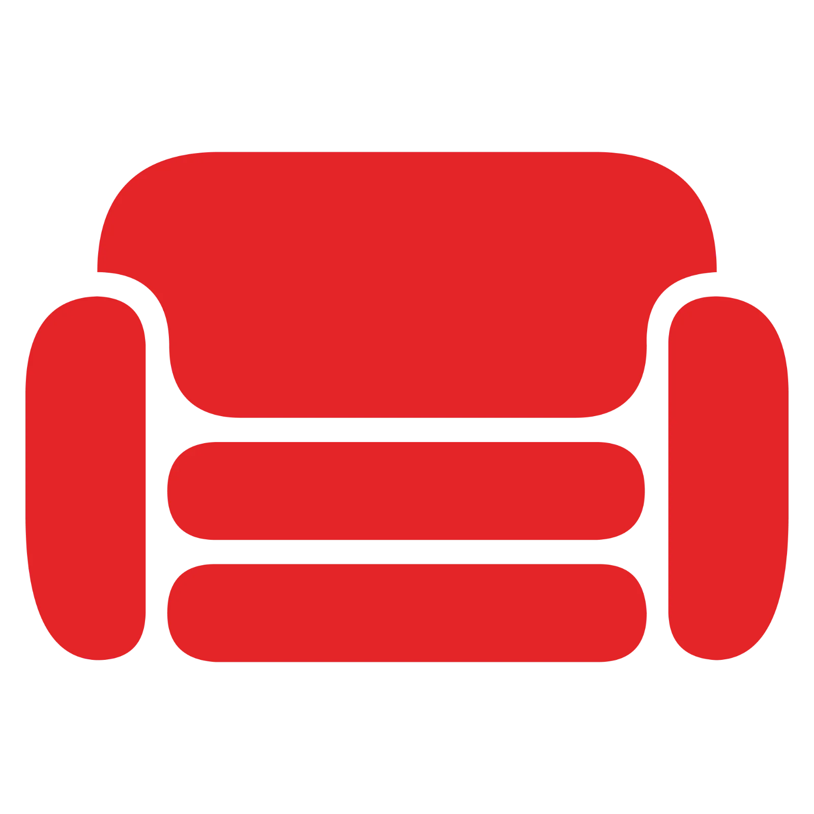 Red Geometric Bar Emblem Free PNG
