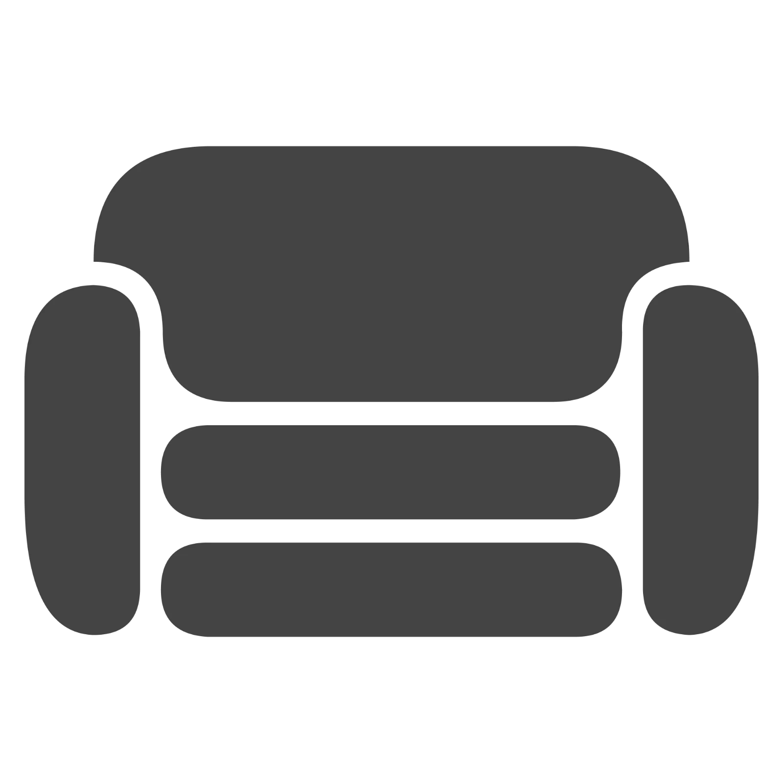 Free PNG of a Gray Abstract Stacked Bar Icon