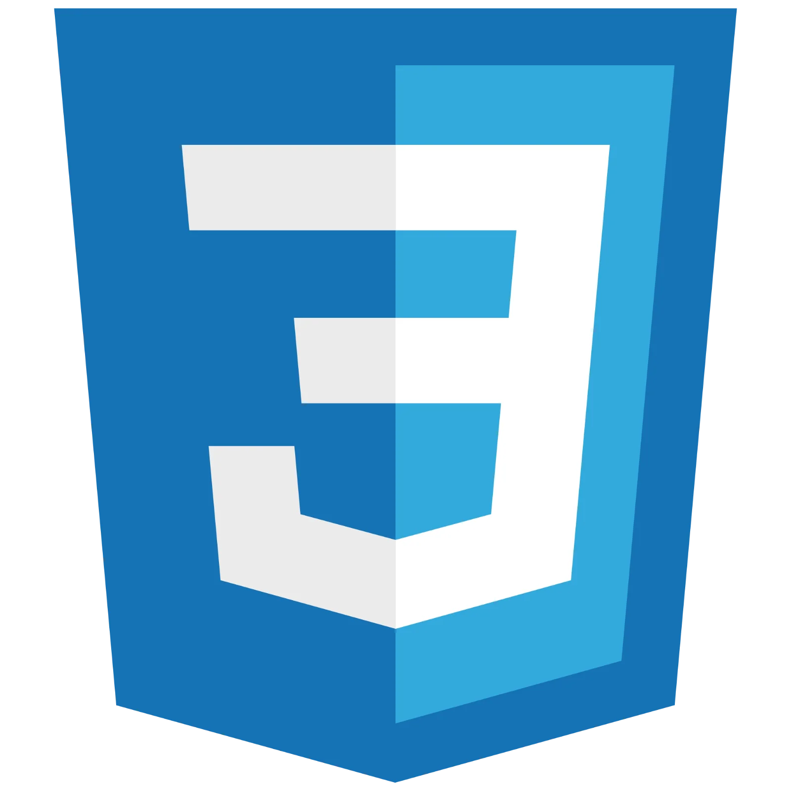CSS3 Blue Shield Logo Free PNG
