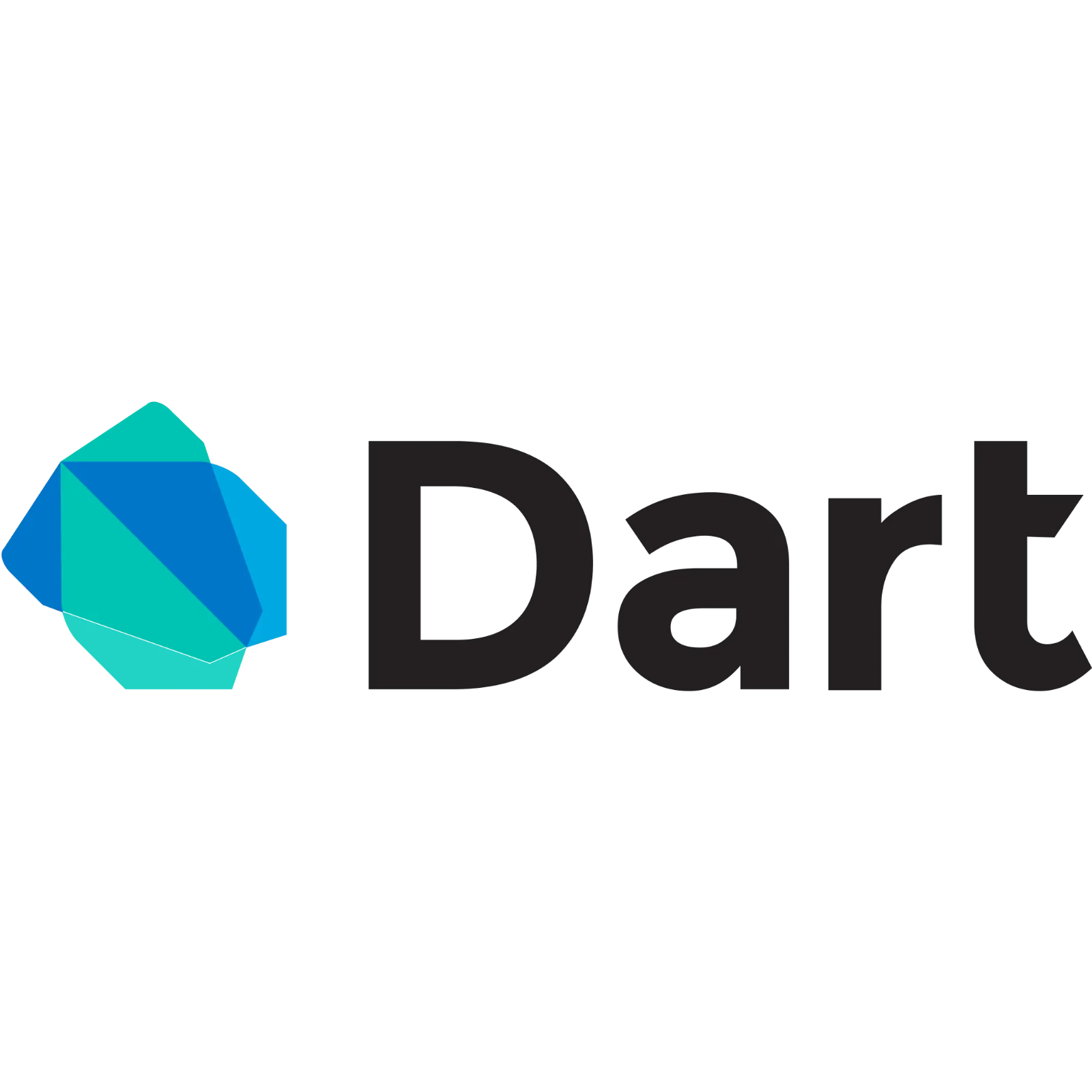 Dart Wordmark and Geometric Icon Free PNG