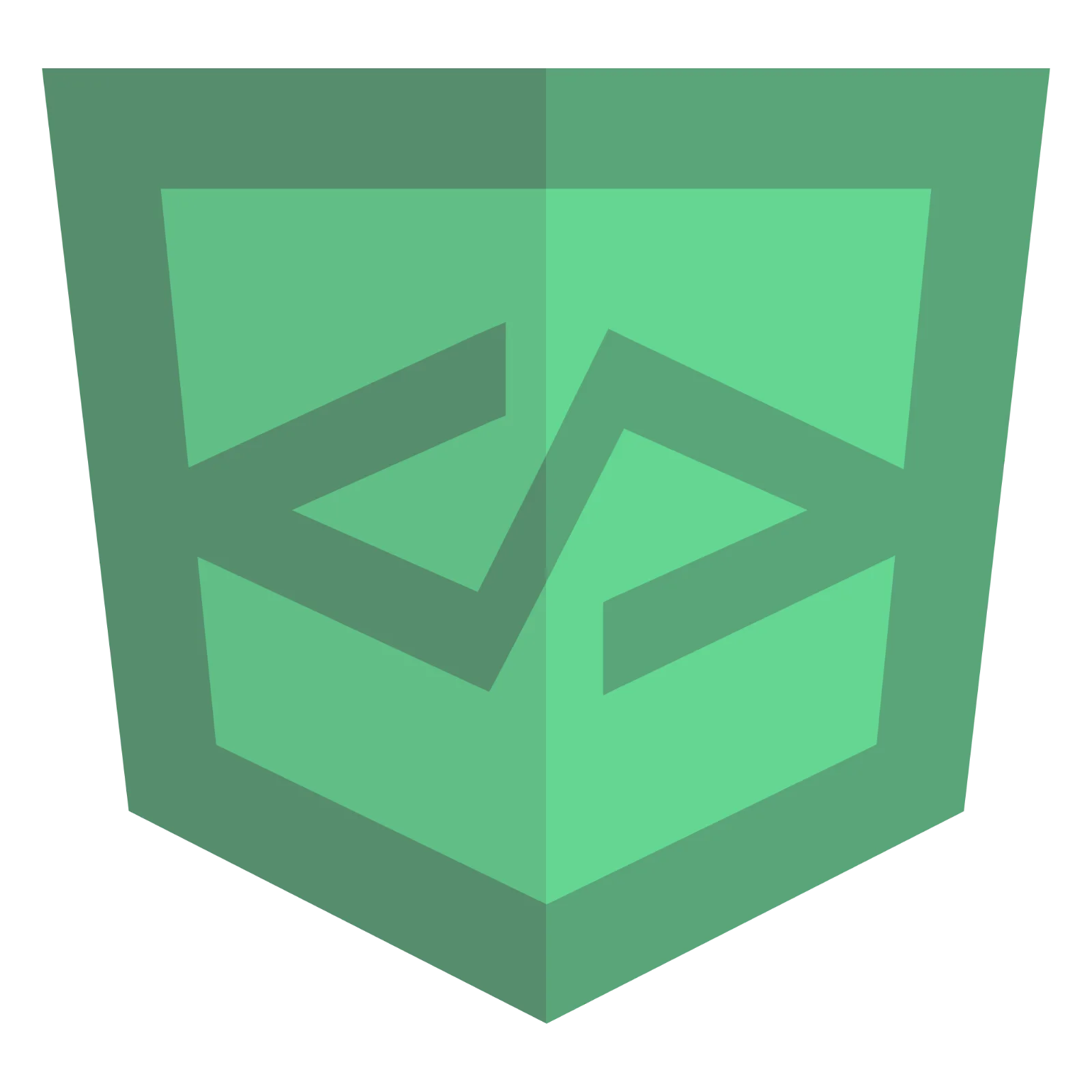 Green Geometric Cube Emblem Free PNG