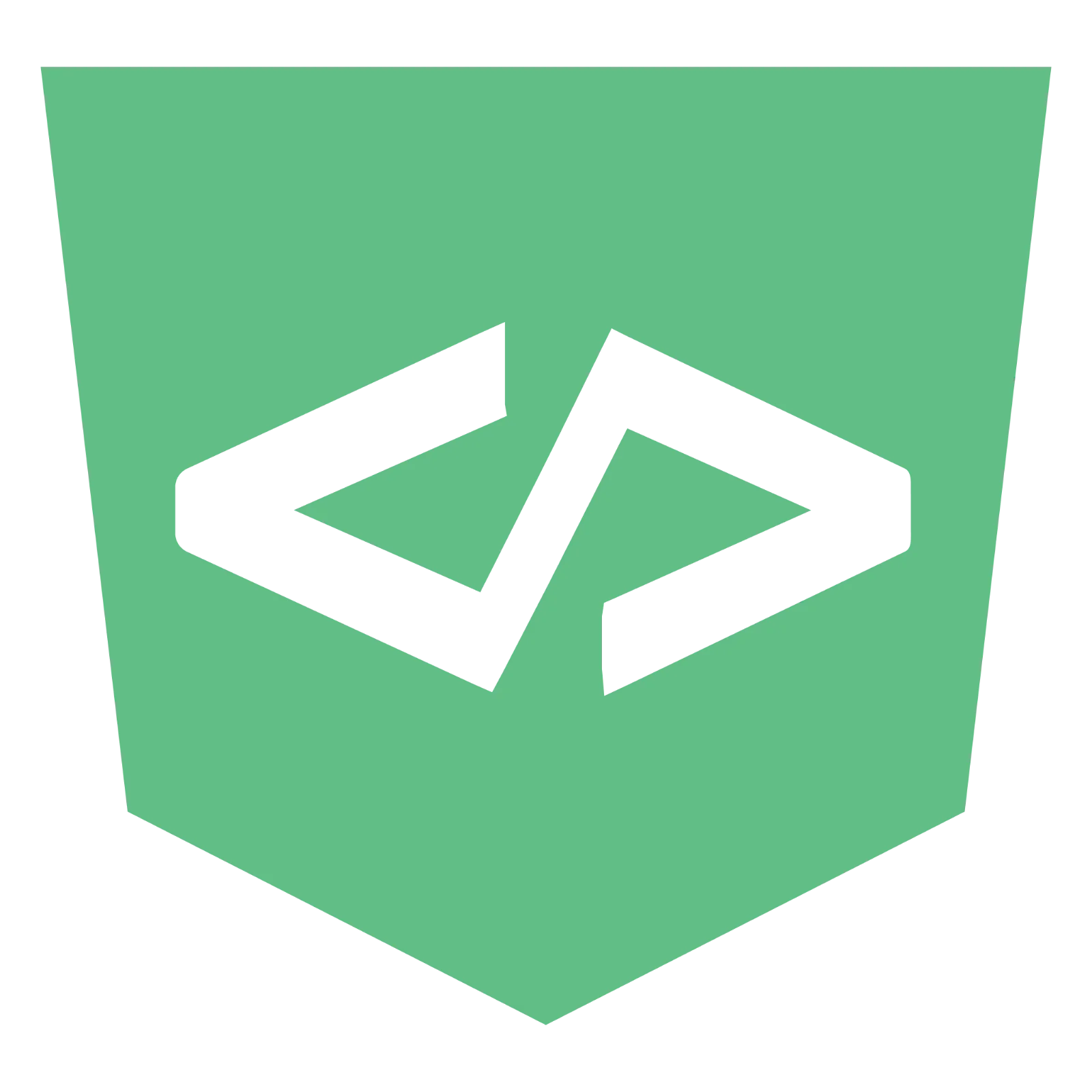 Green Shield with Black Angular Emblem Free PNG