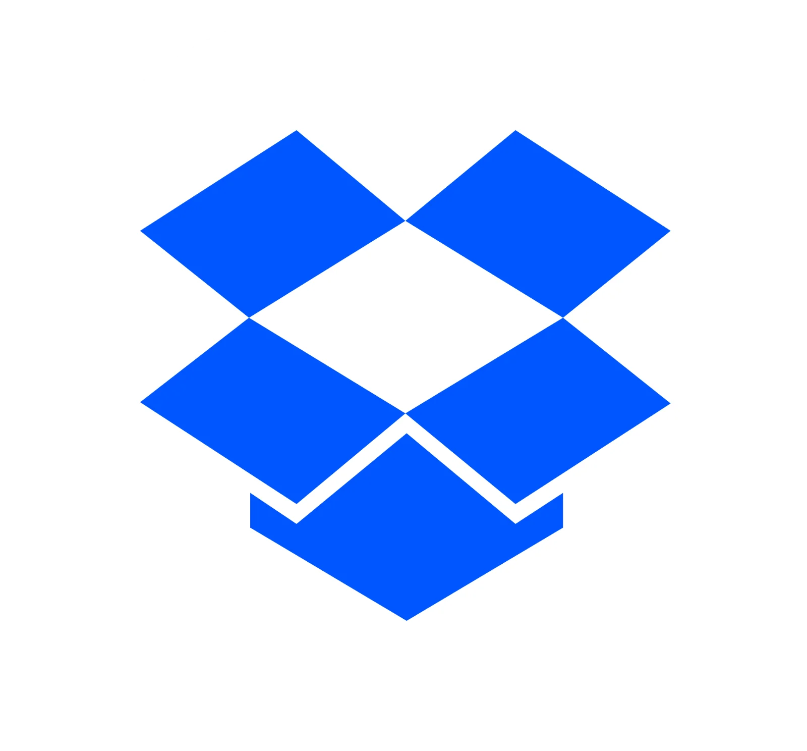 Blue Dropbox Emblem in a White Circle Free PNG