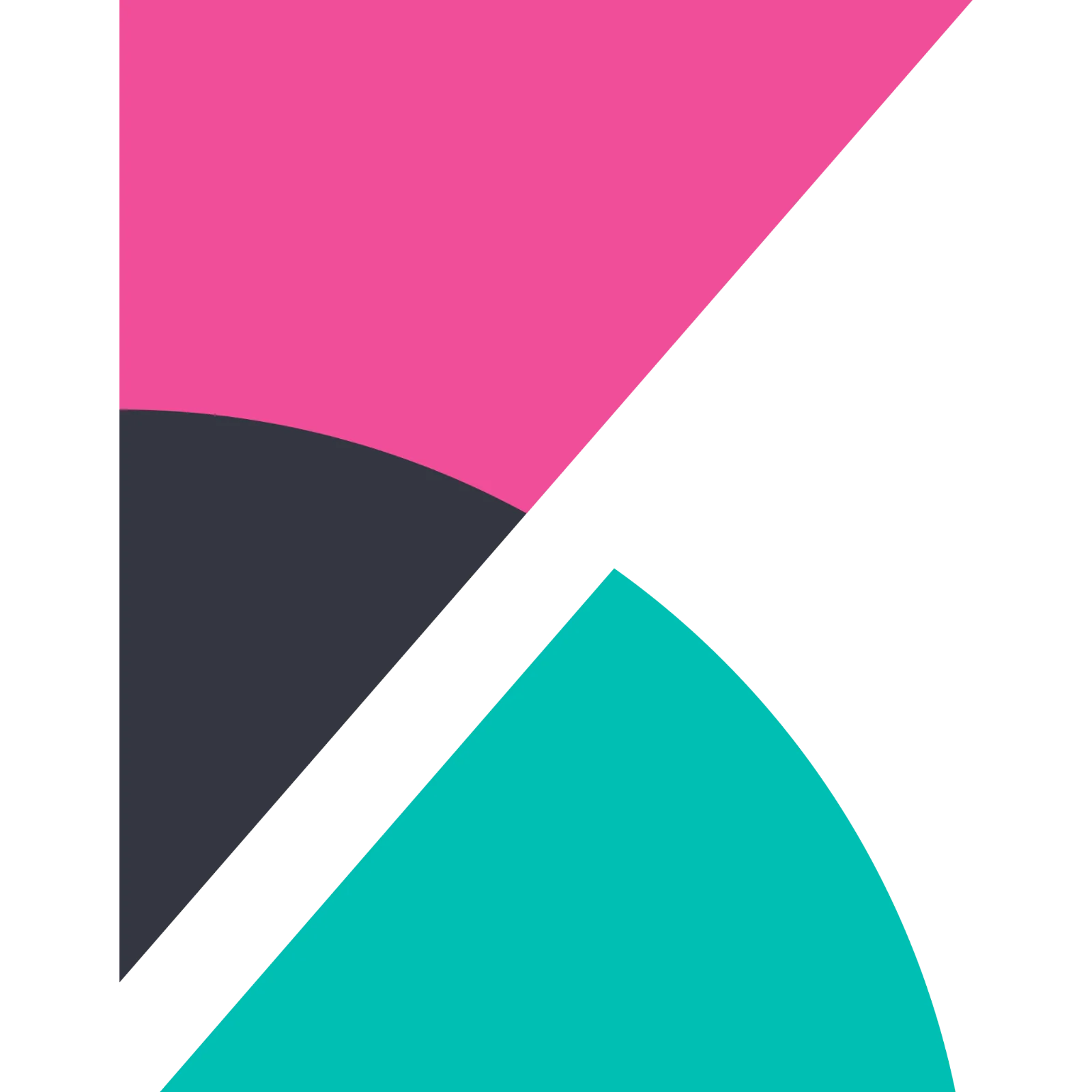 Abstract Pink and Teal Geometric Shapes Free PNG