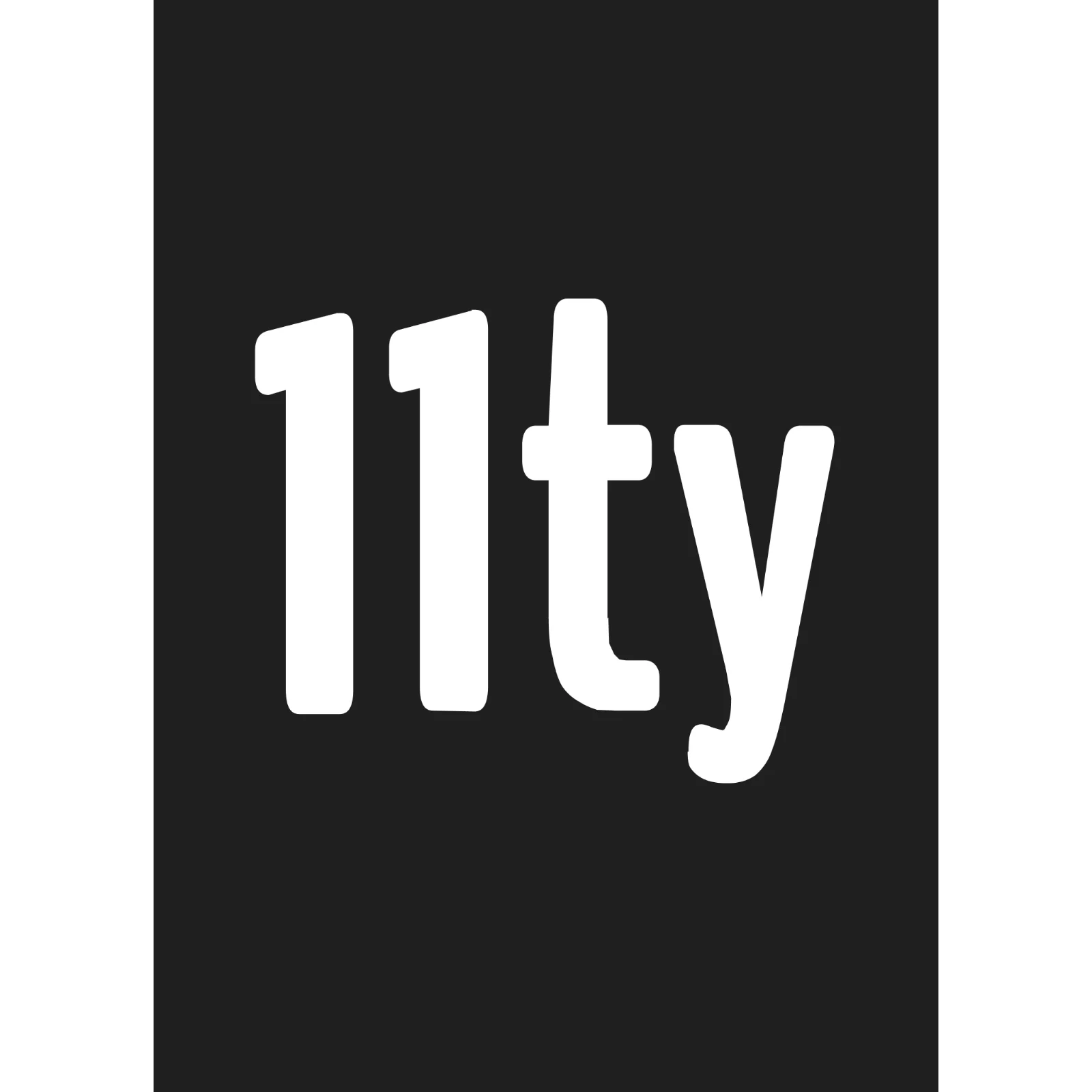 White 11ty Wordmark on Dark Background Free PNG