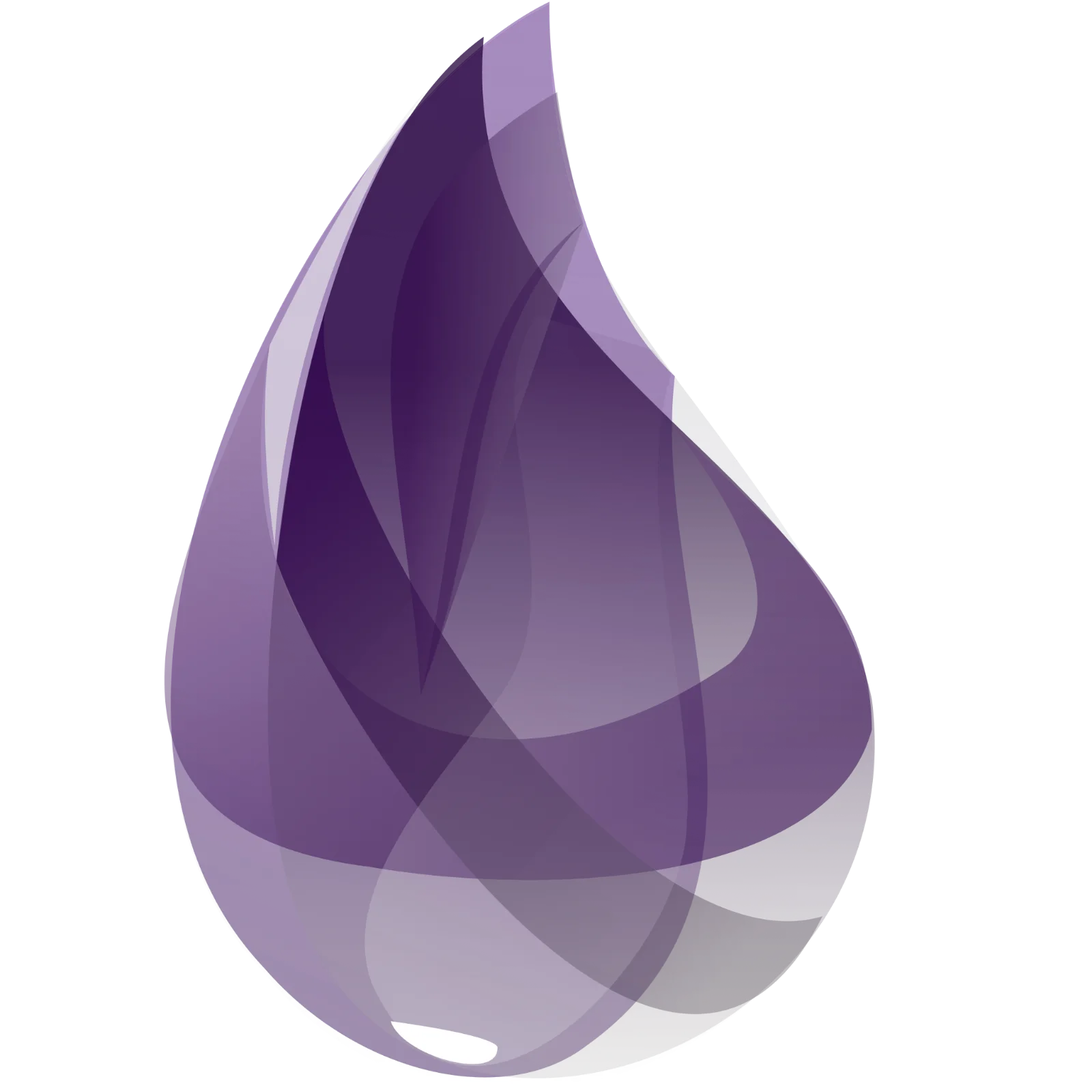 Abstract Purple Flame Shape Free PNG