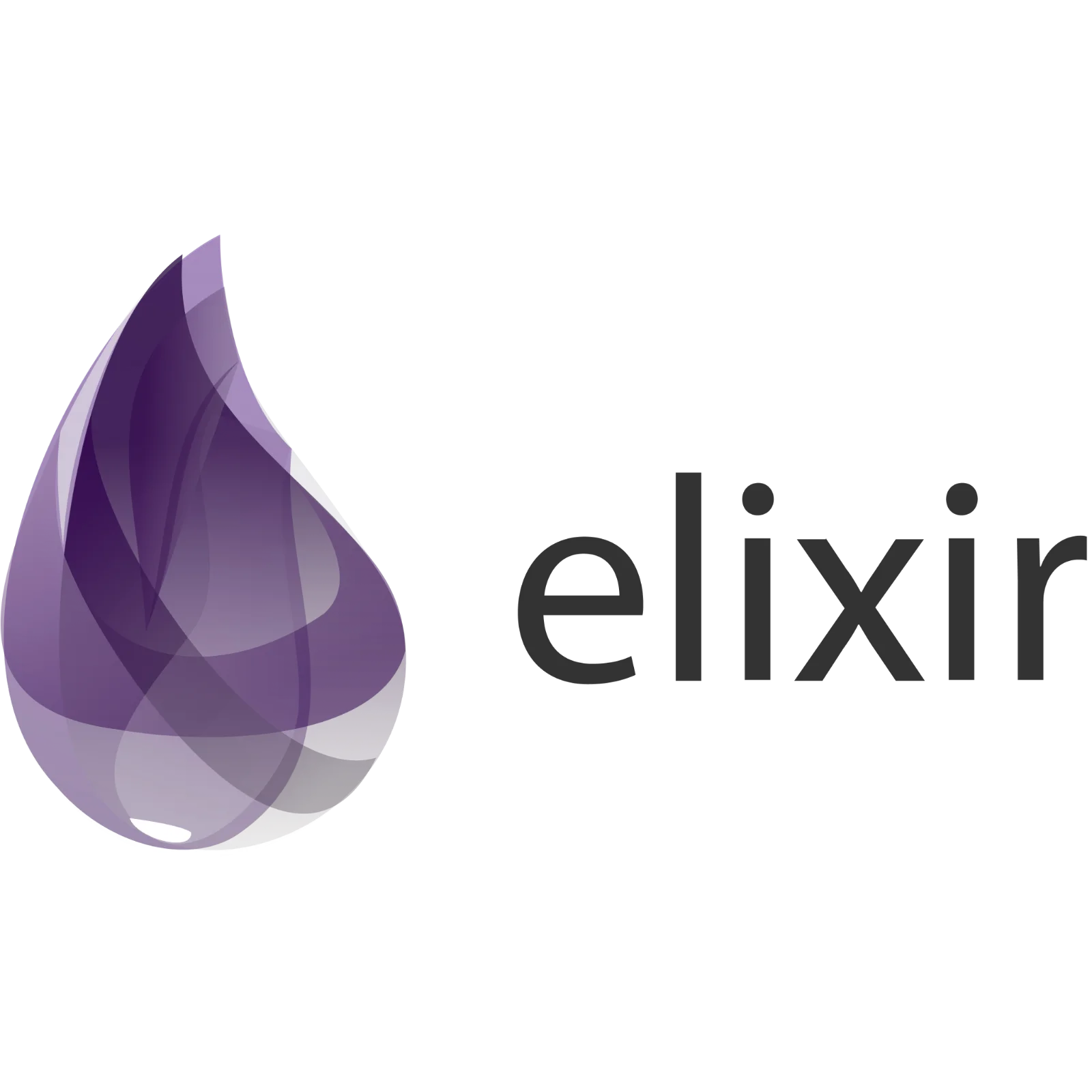 Purple Elixir Droplet Logo Free PNG