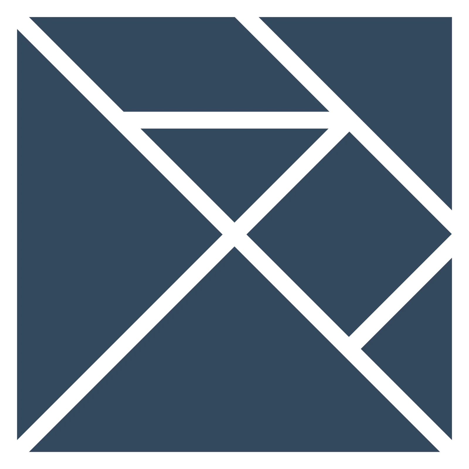 Abstract Slate Blue Geometric Pattern Free PNG