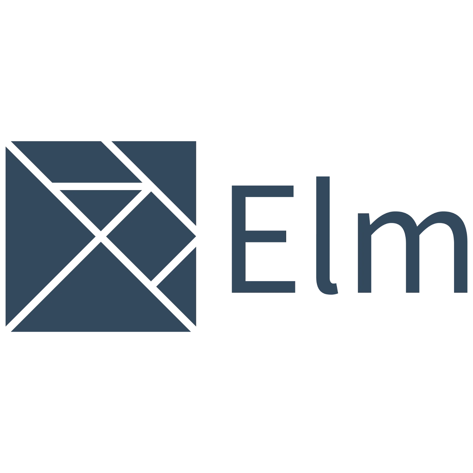 Elm Geometric Envelope Logo Free PNG