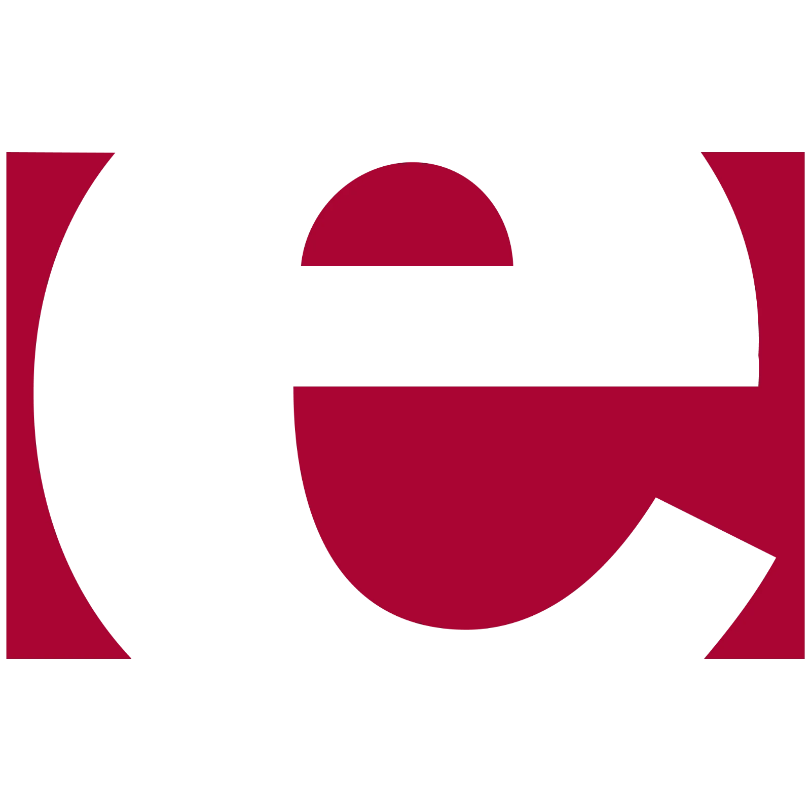Abstract Red Geometric G Symbol Free PNG