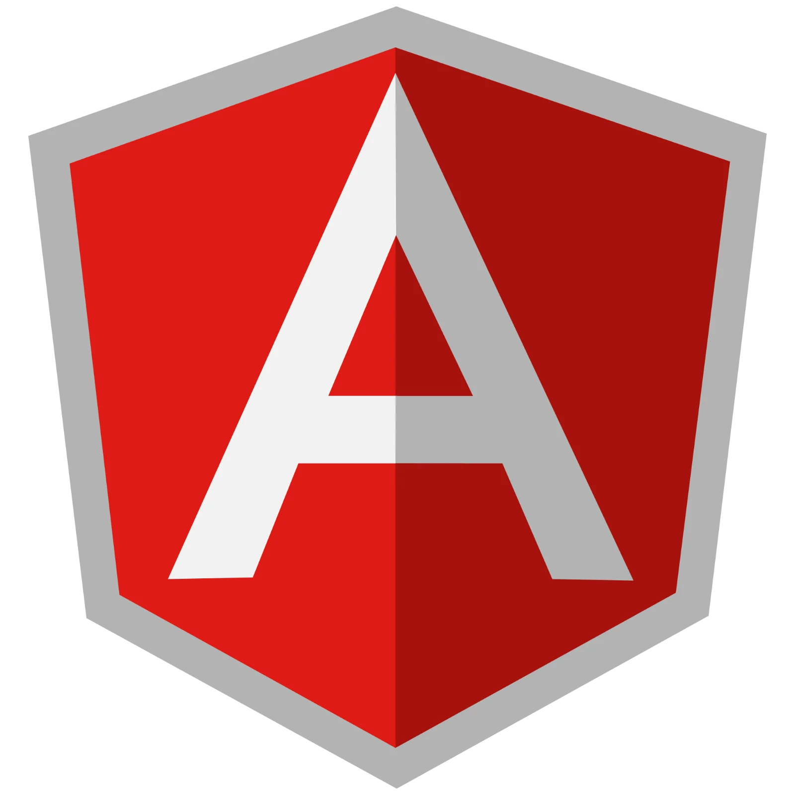 Angular Red Shield with White A Logo - Free PNG