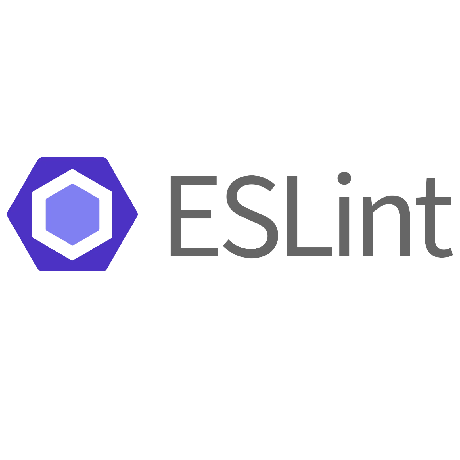 ESLint Logo with Purple Hexagon Emblem Free PNG