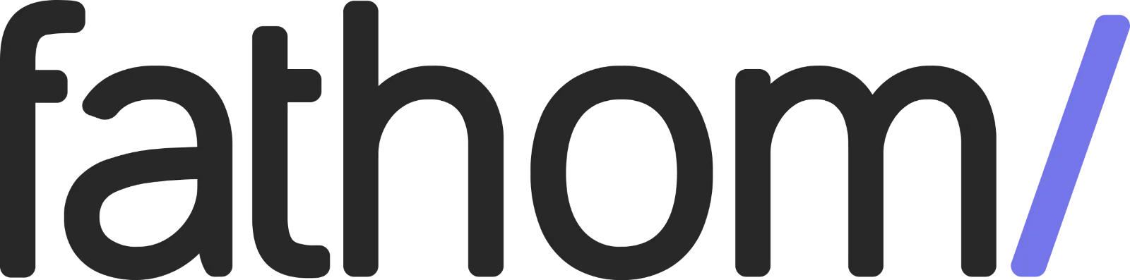 Charcoal Atom Lettering with Violet Slash Free PNG
