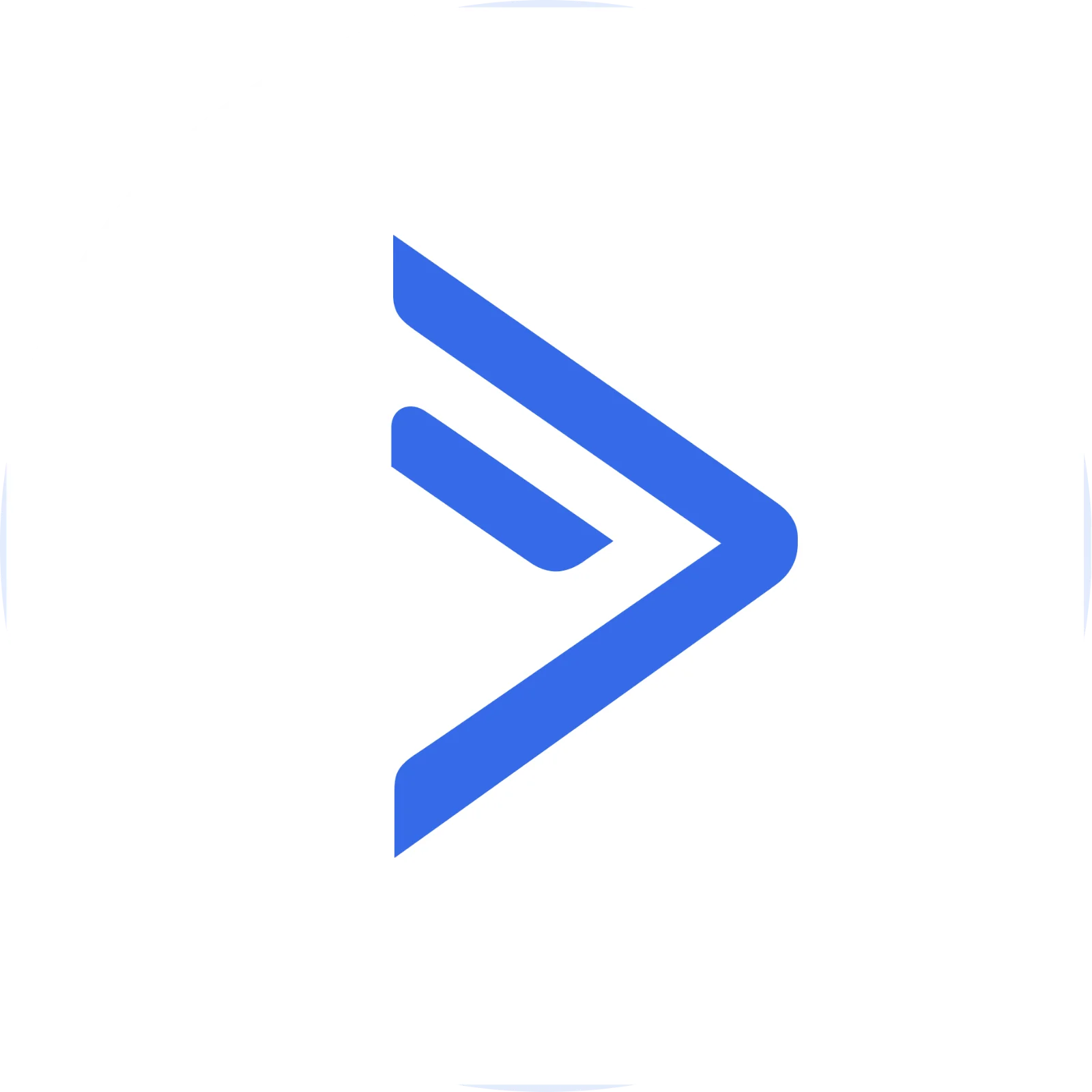 Blue Right Arrow Icon in a White Circle Free PNG