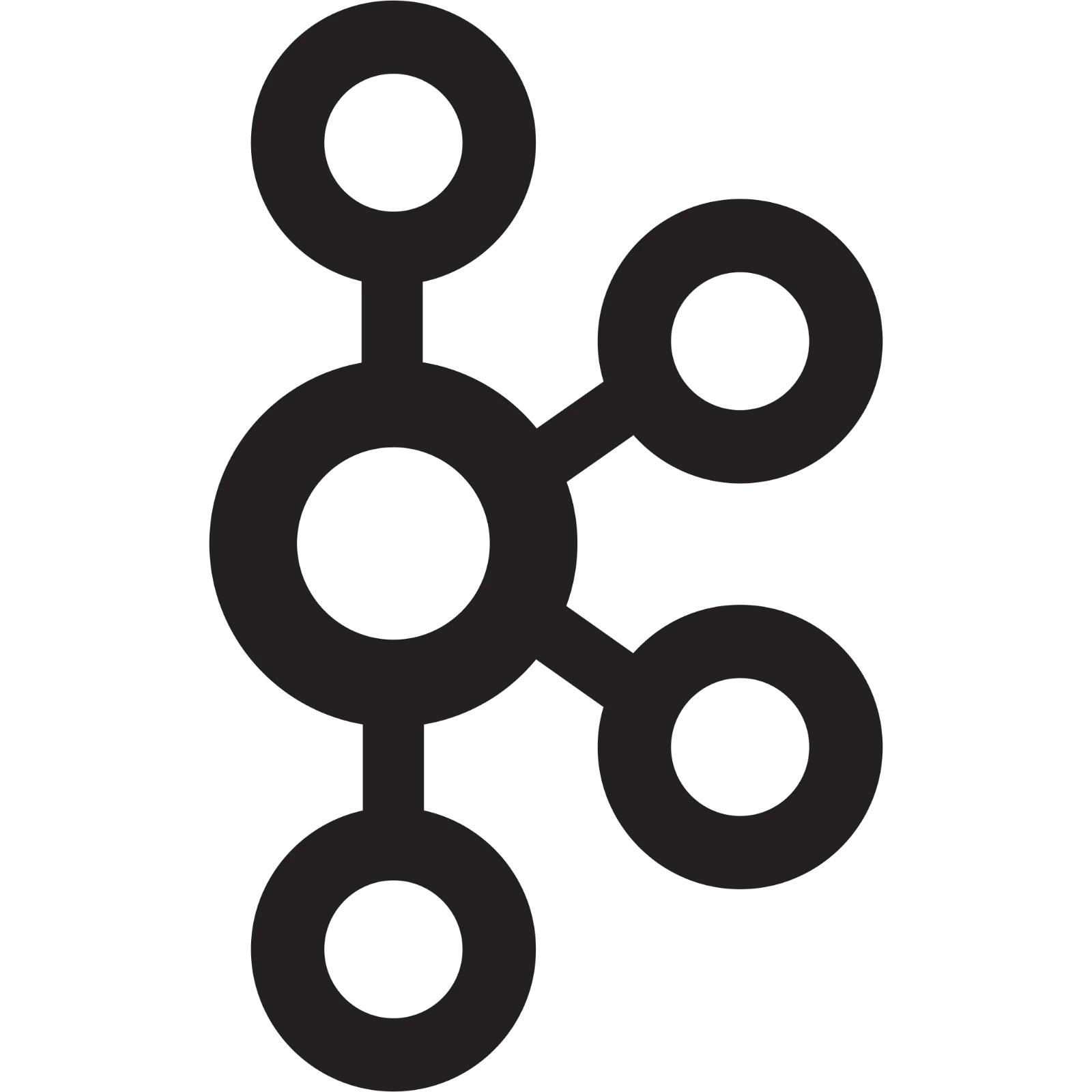 Connected Circle Network Symbol Free PNG