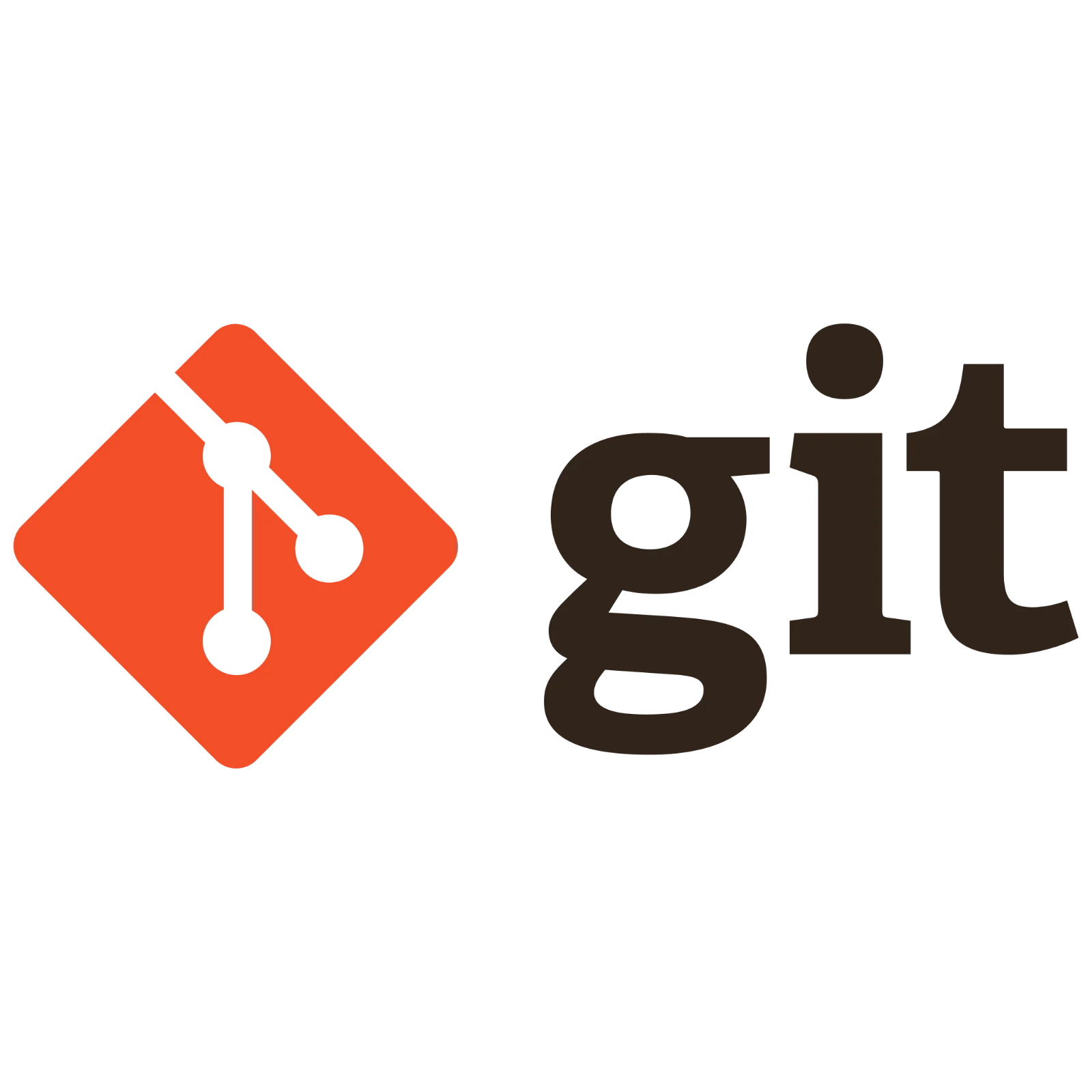 Git Branching Logo with Orange Emblem Free PNG