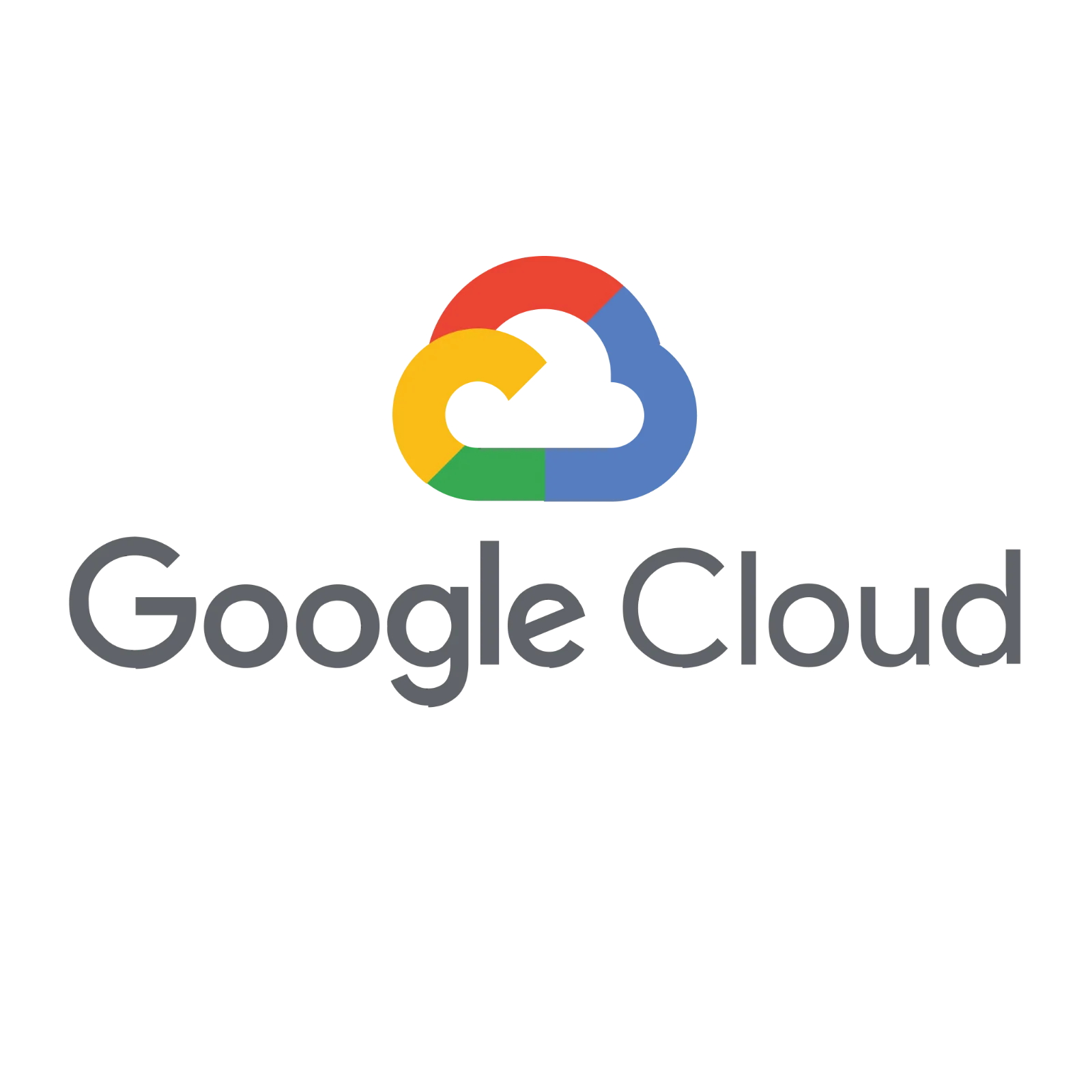Google Cloud Logo on Black Background Free PNG