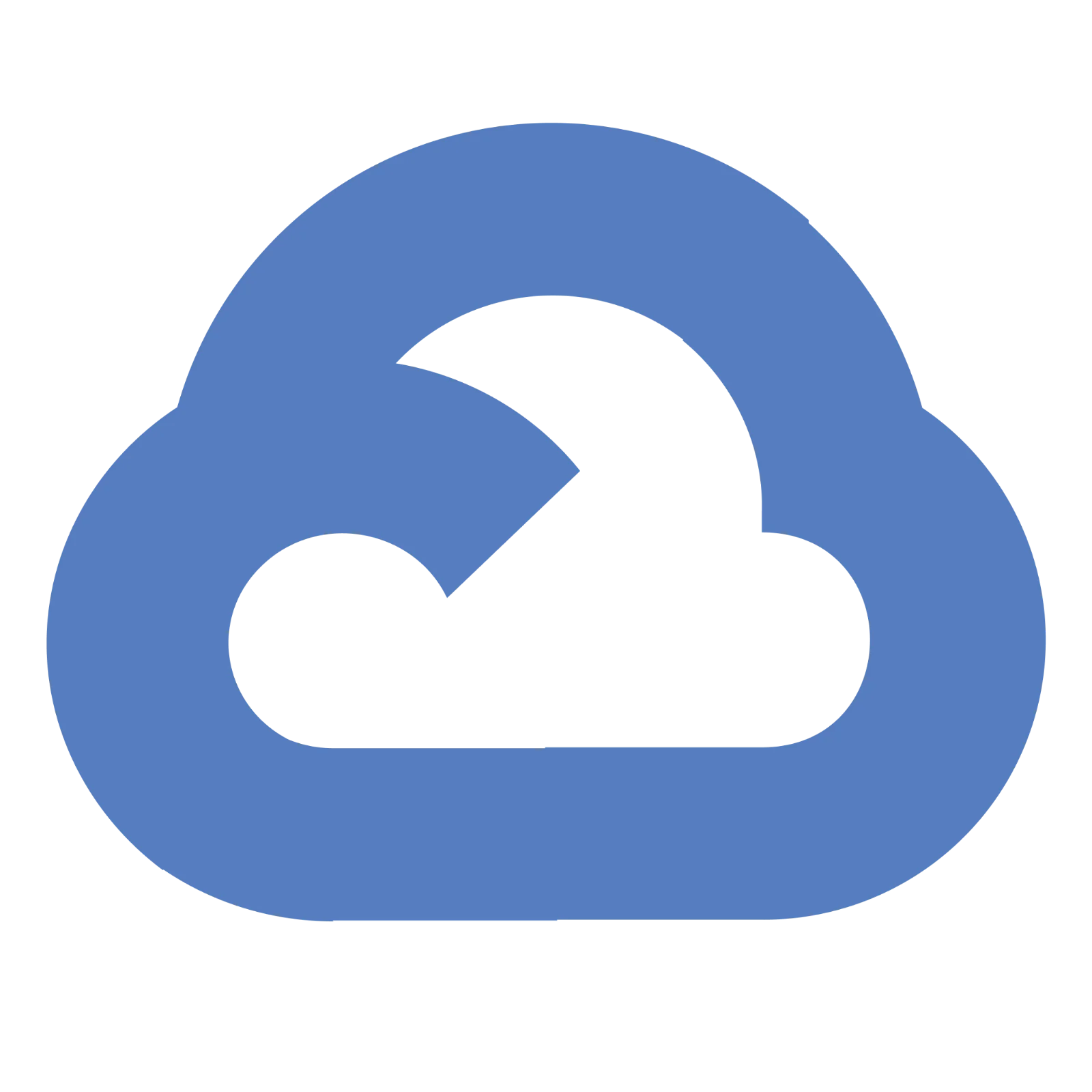 Free PNG Blue Cloud Sync and Refresh Icon