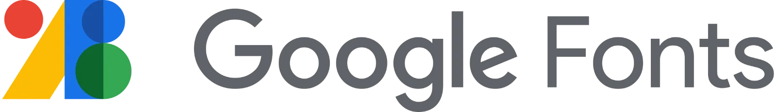 Google Fonts Logo with Colorful Geometric Icon | Free PNG