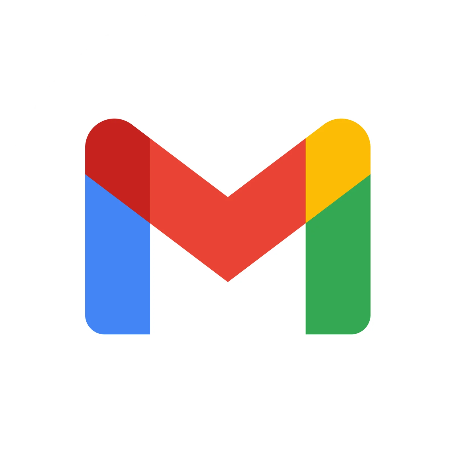 Multicolor Gmail Logo in a White Circle Free PNG