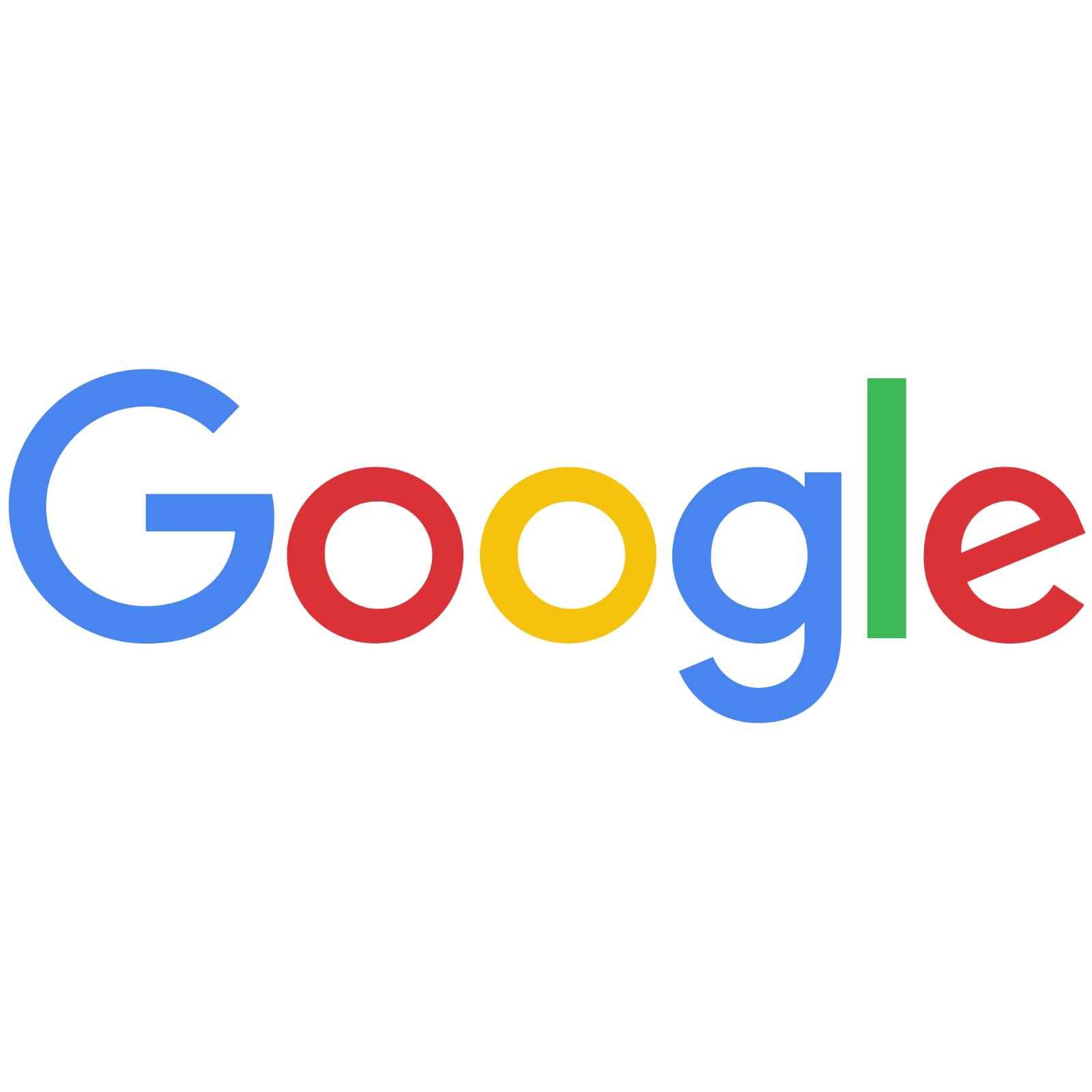 Google Wordmark on Black Background Free PNG