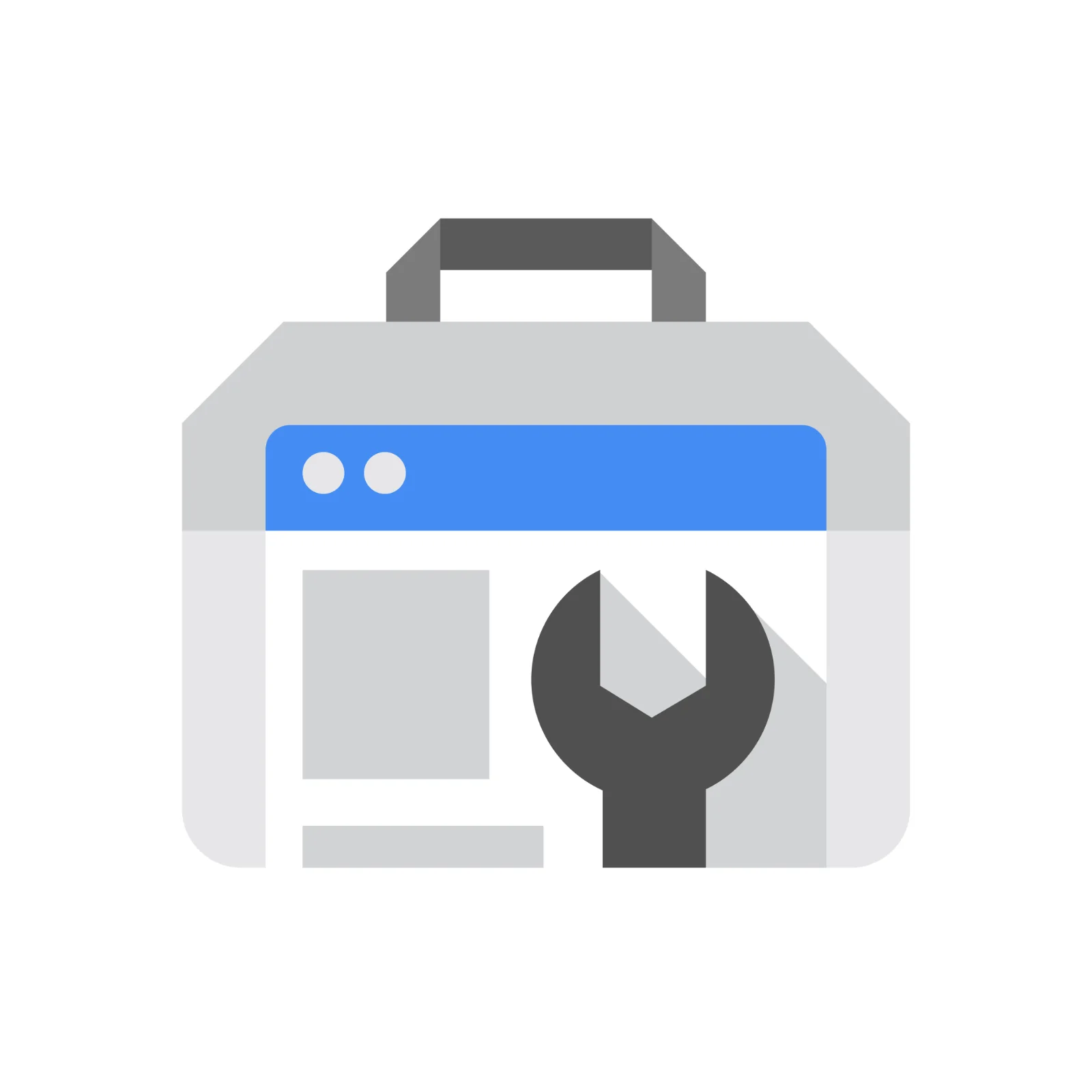 Toolbox with Wrench Icon Free PNG